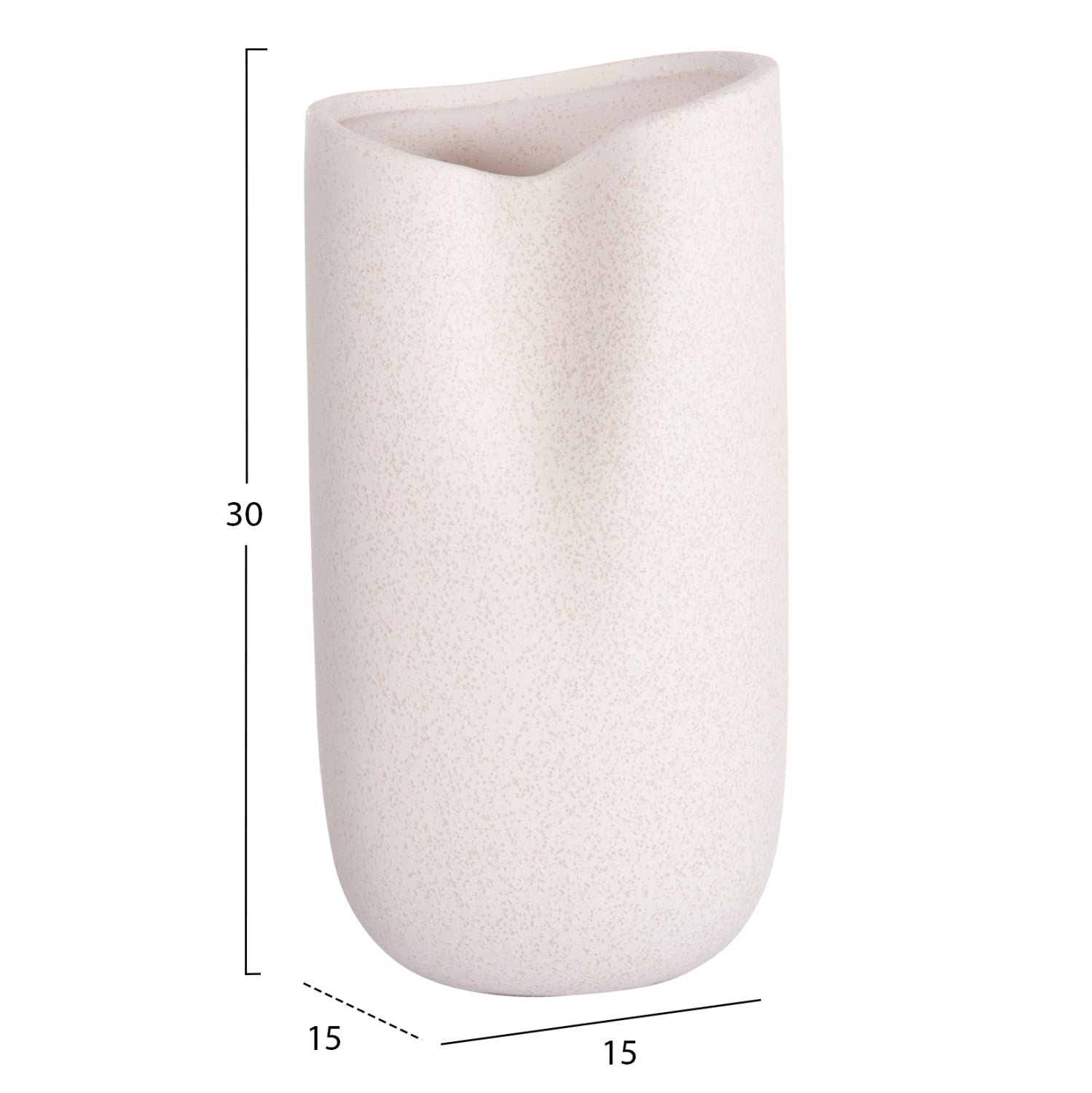 Декоративна глазура  керамика за маса кристална, 15x15x30см