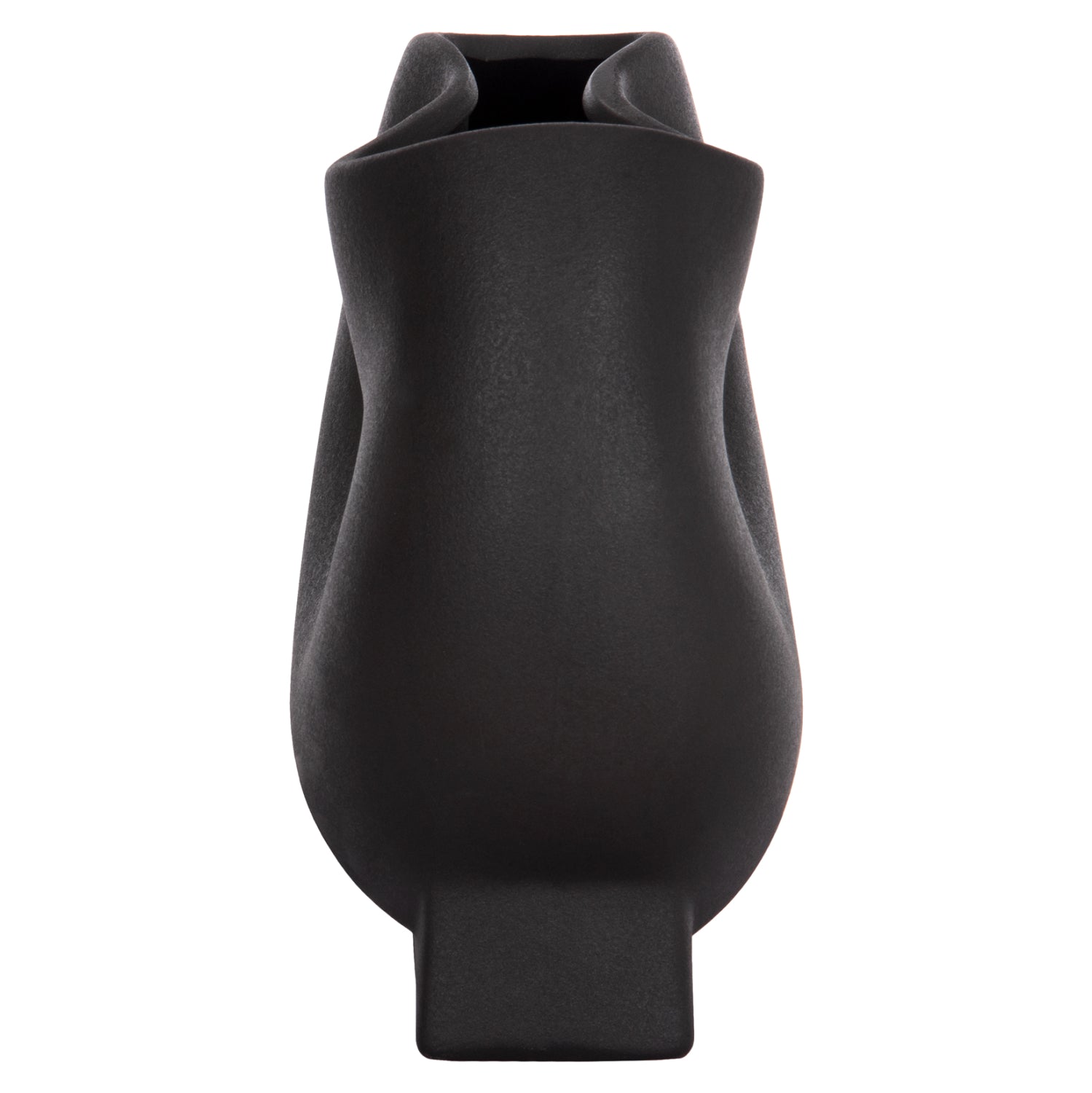 Керамична декоративна глазура за маса  черна матова, 26x14x25см