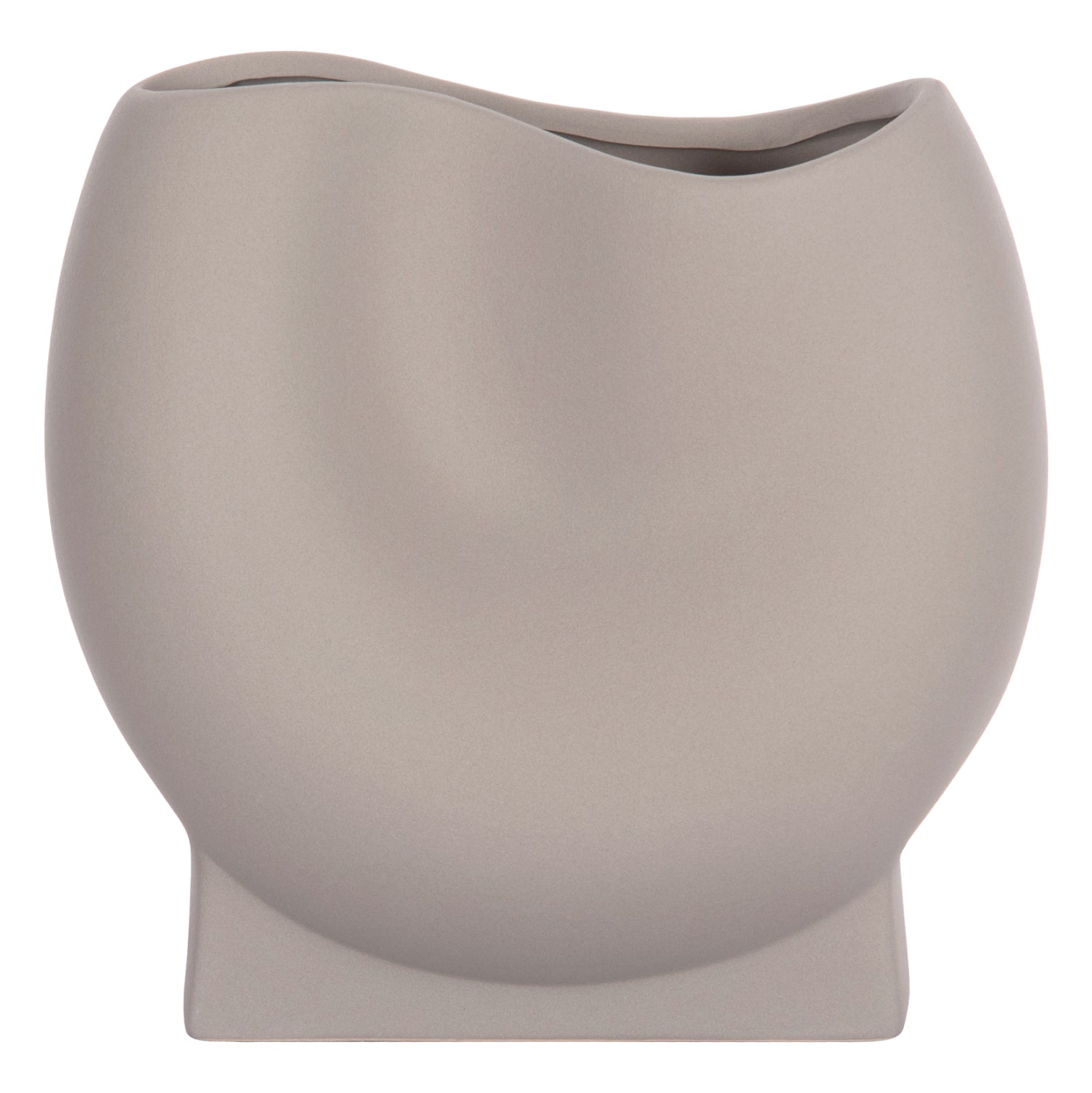 Декоративна керамична глазура за маса  сива матова 26x14x25см