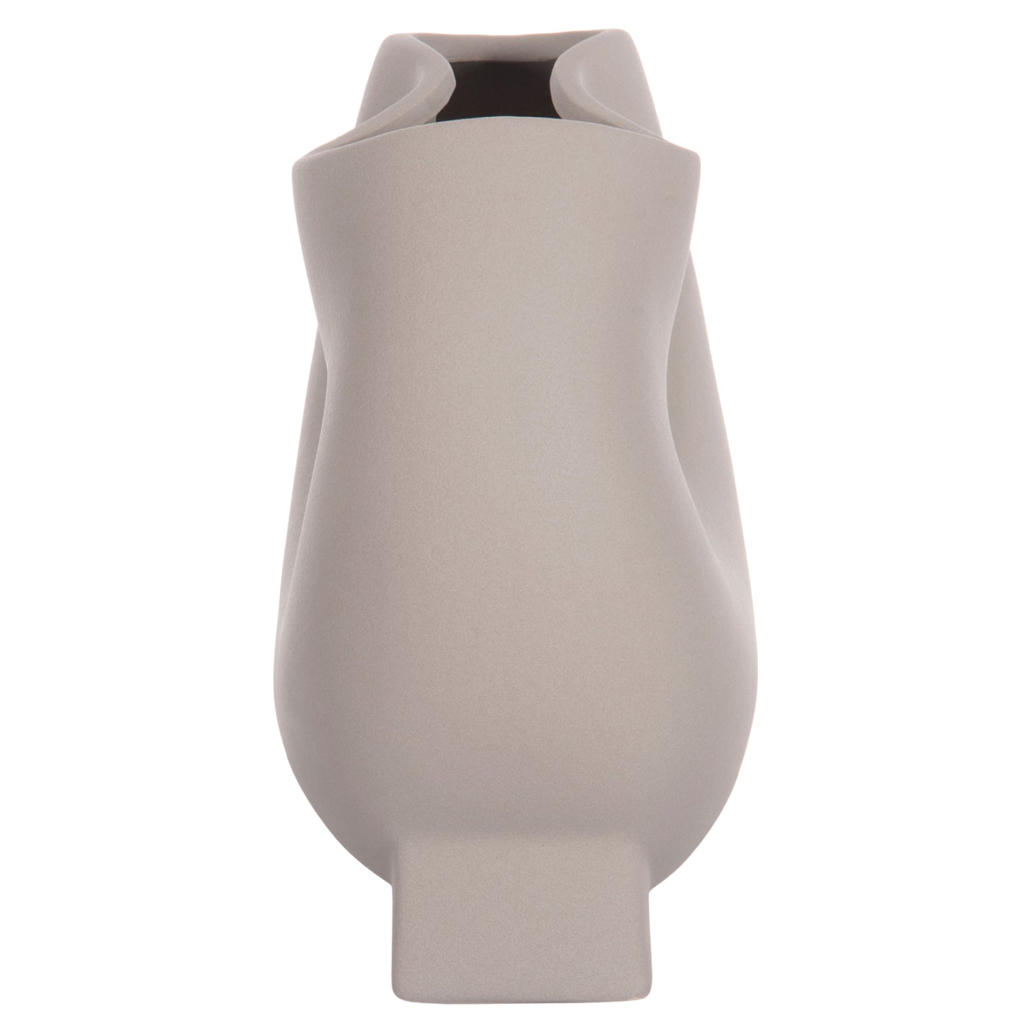 Декоративна керамична глазура за маса  сива матова 26x14x25см