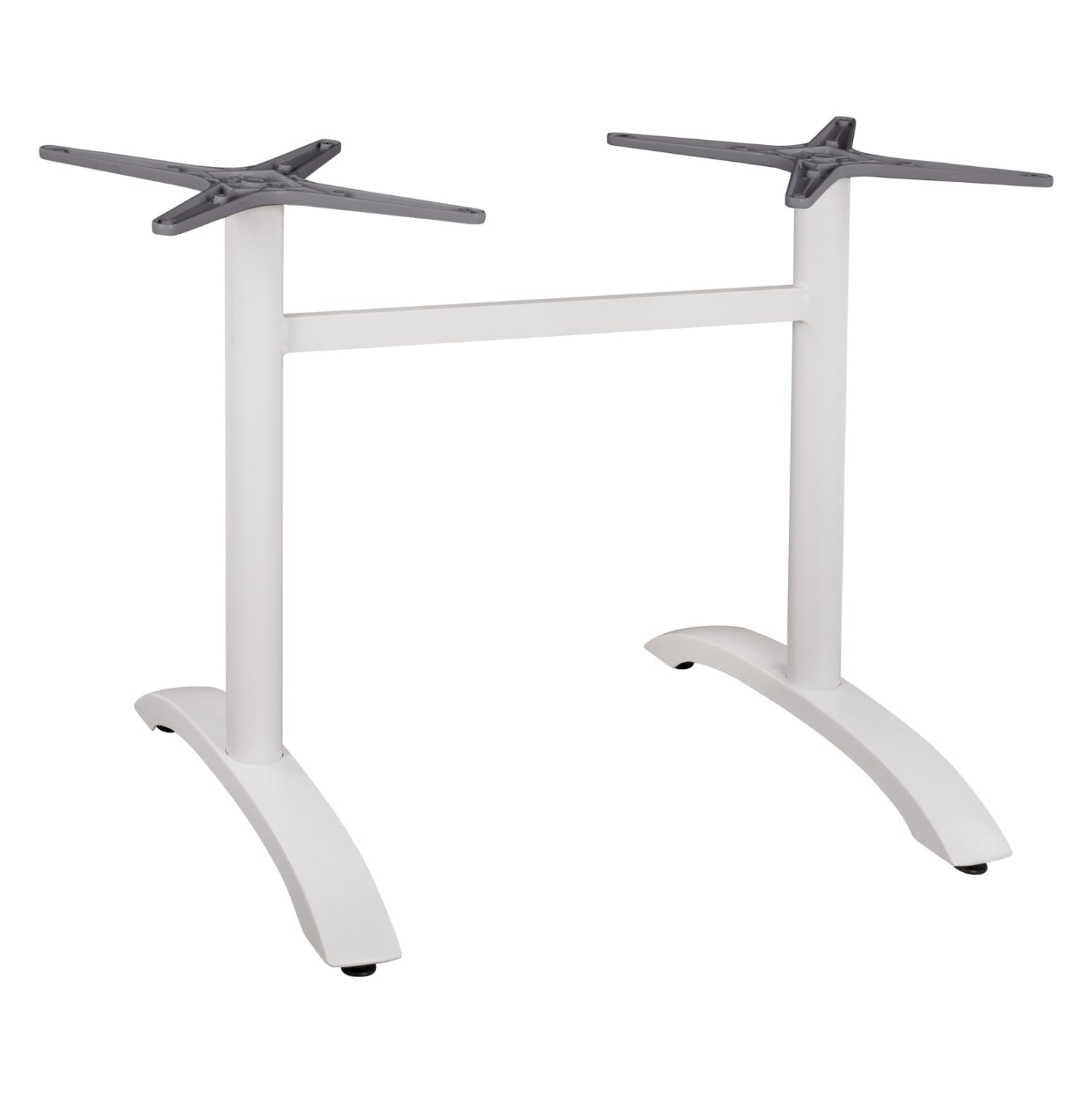 Основа за маса 78,5Χ60Χ73 двойна -алуминиева бял цвят