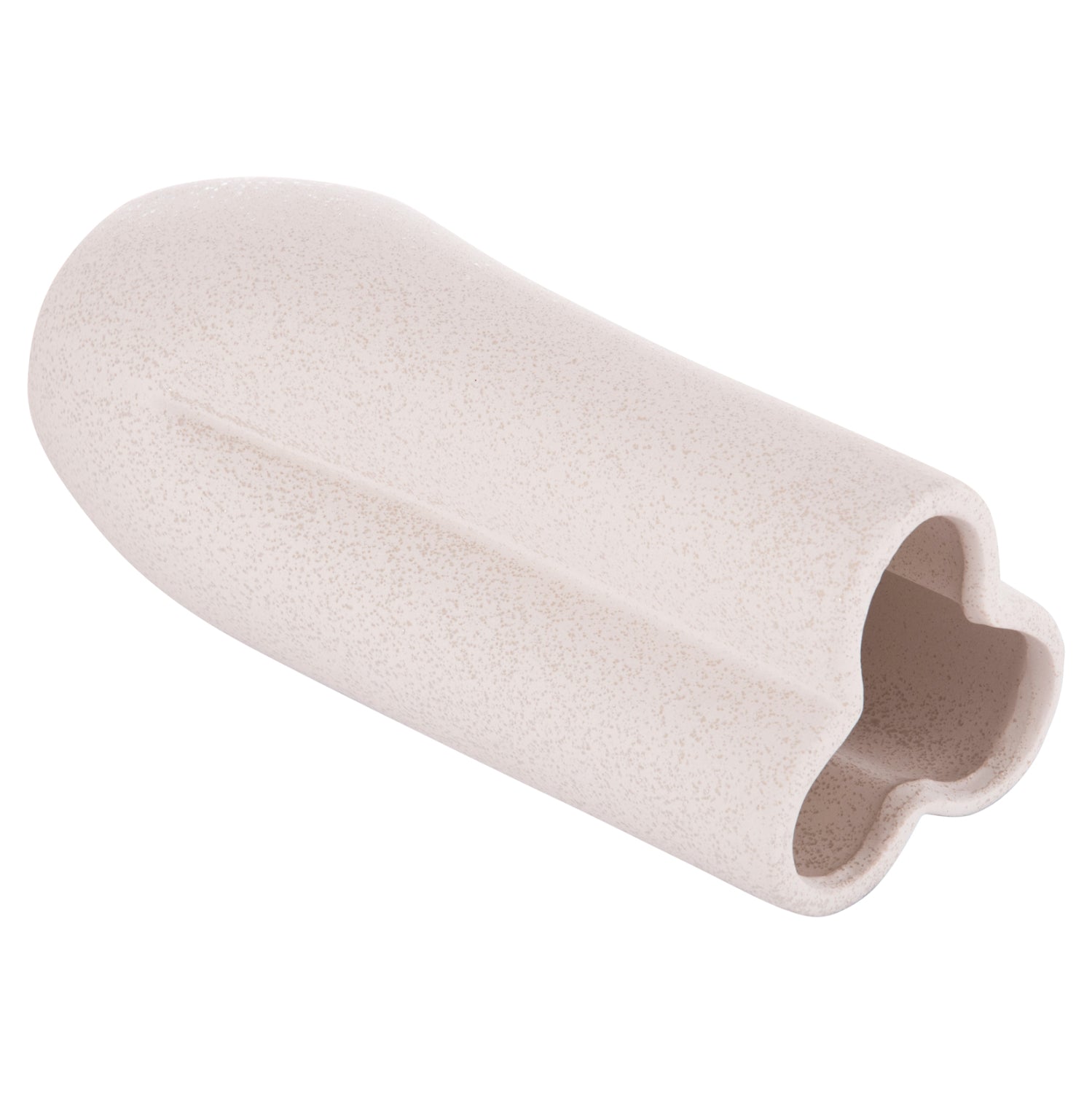 Декоративна глазура за маса, GLAΖΕ кристална, бяла φ14x34hcm