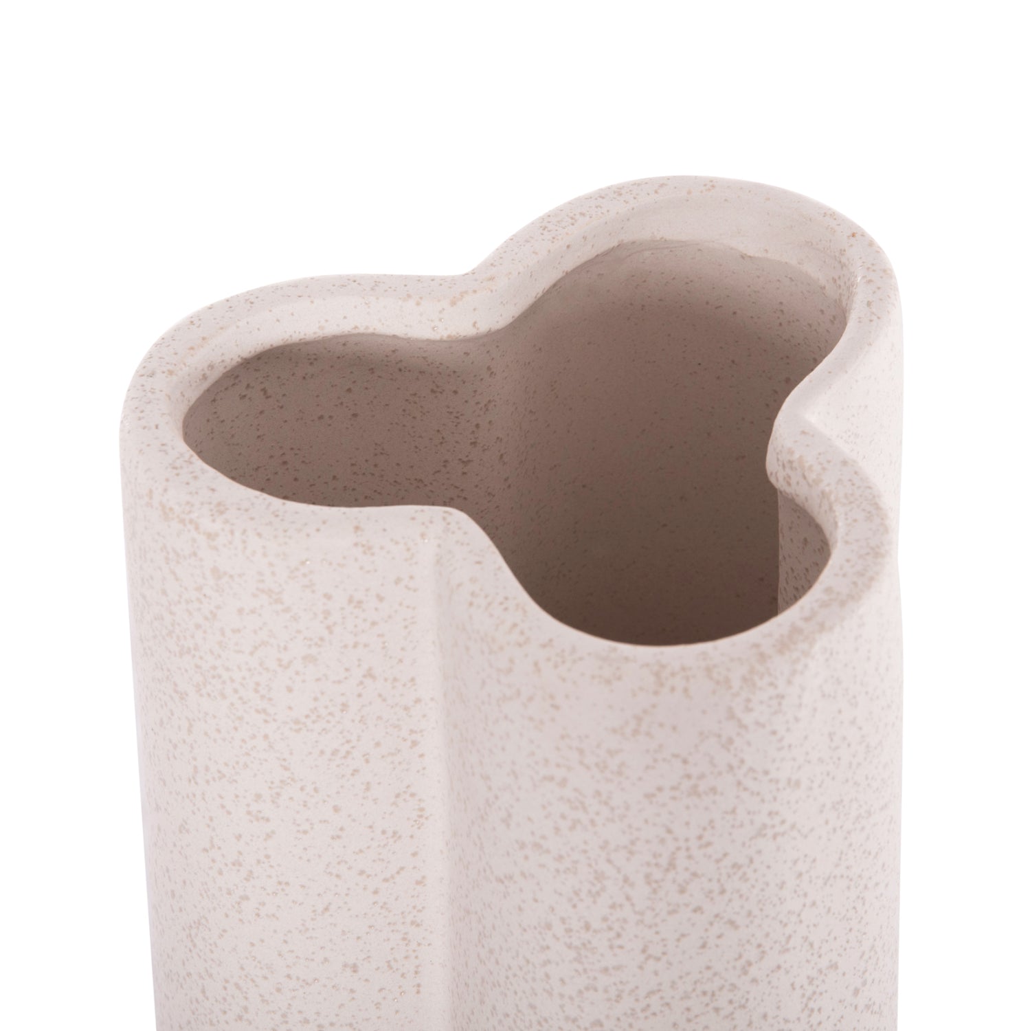 Декоративна глазура за маса, GLAΖΕ кристална, бяла φ14x34hcm