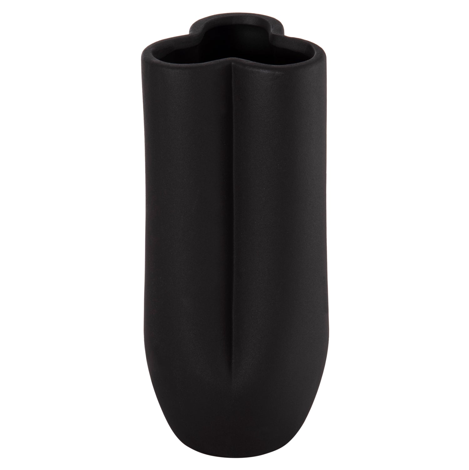 Керамична декоративна глазура за маса черна, матова φ14x34h см