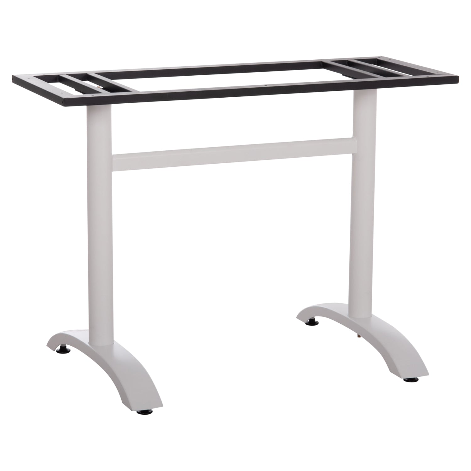 Основа за маса 461.12/метална двойна бяла с регулатори 100х60х73см.