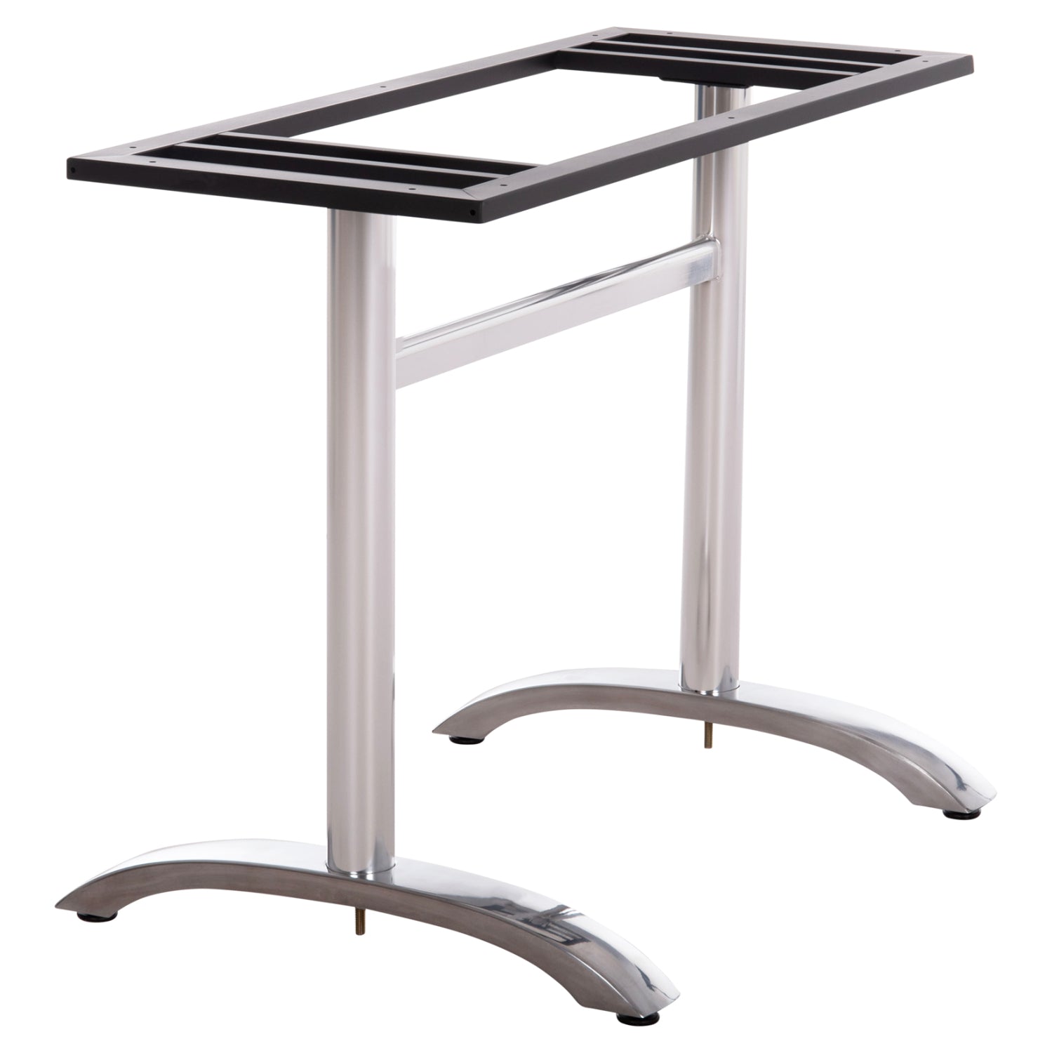 Метална основа за маса 461.13/двойна хромирана с регулатори 100х60х73см.