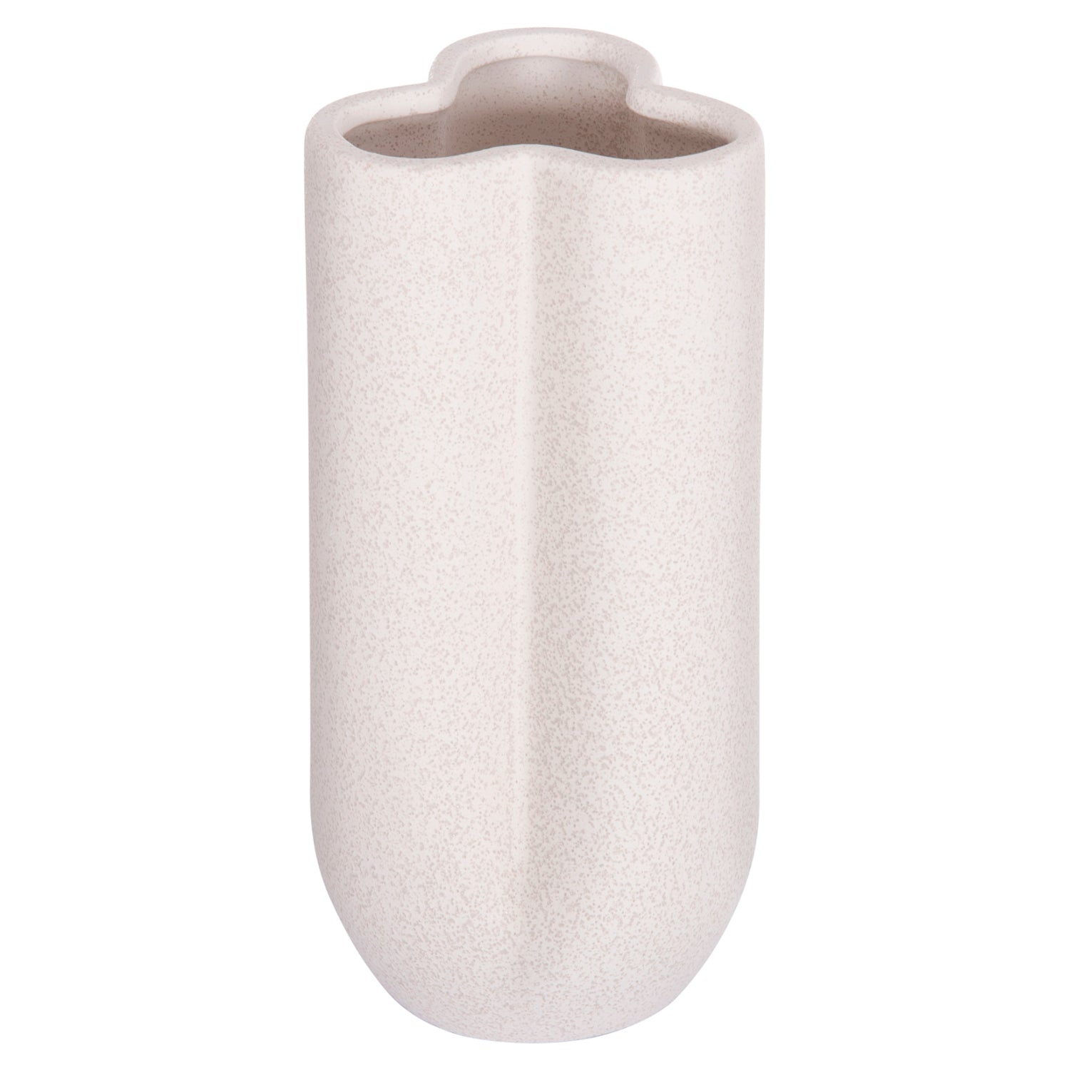 Керамична декоративна глазура за маса, кристално бяла φ14x29hcm