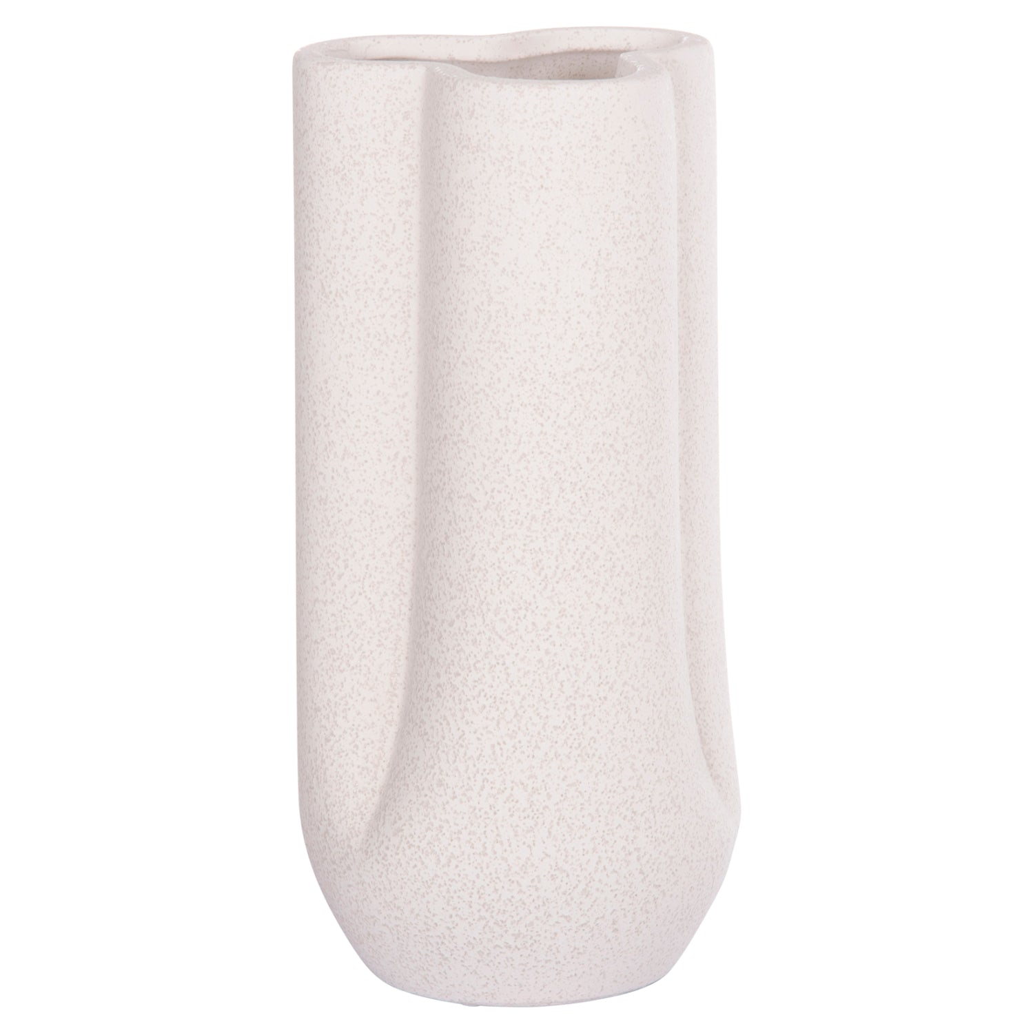 Керамична декоративна глазура за маса, кристално бяла φ14x29hcm