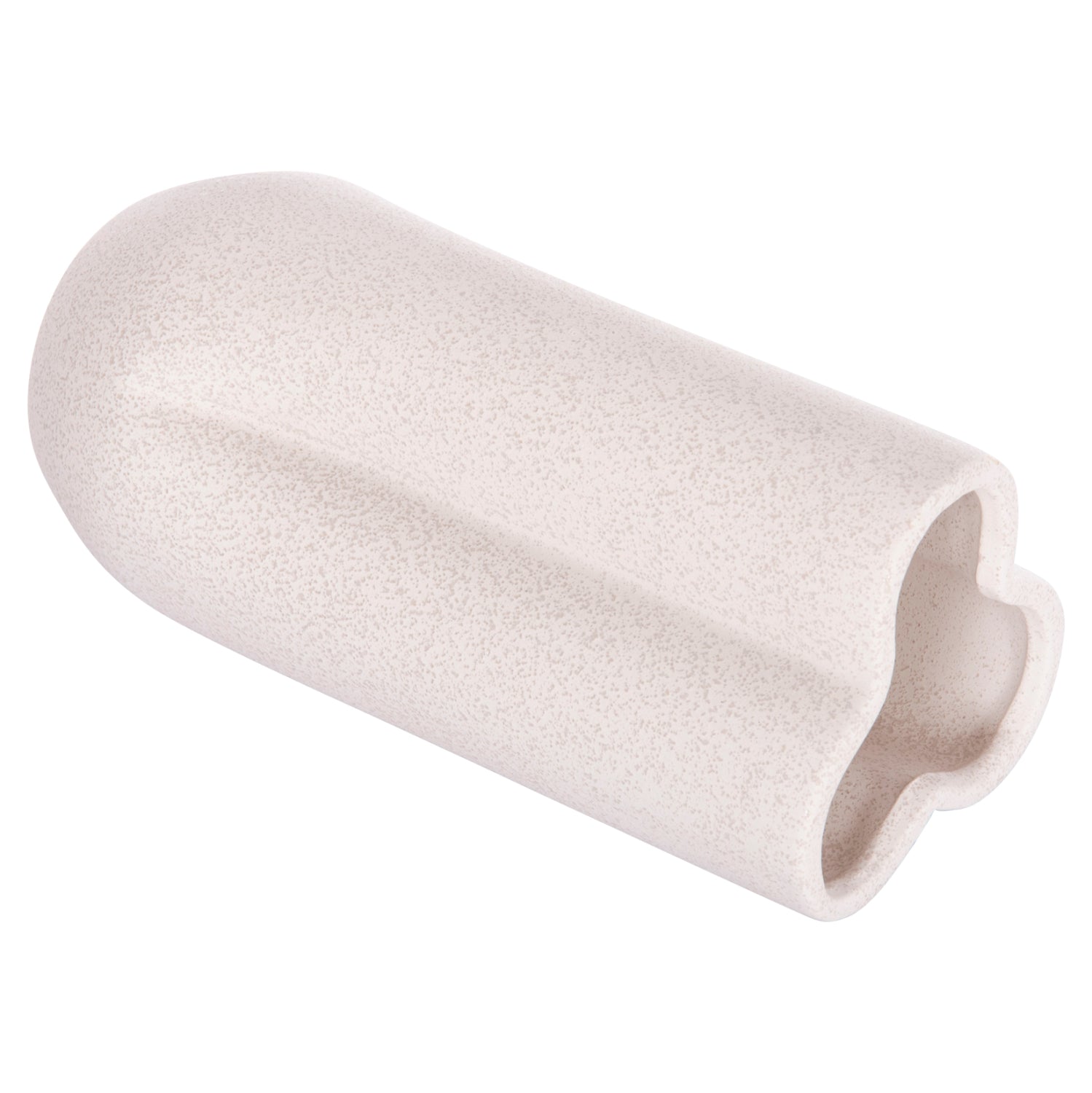 Керамична декоративна глазура за маса, кристално бяла φ14x29hcm