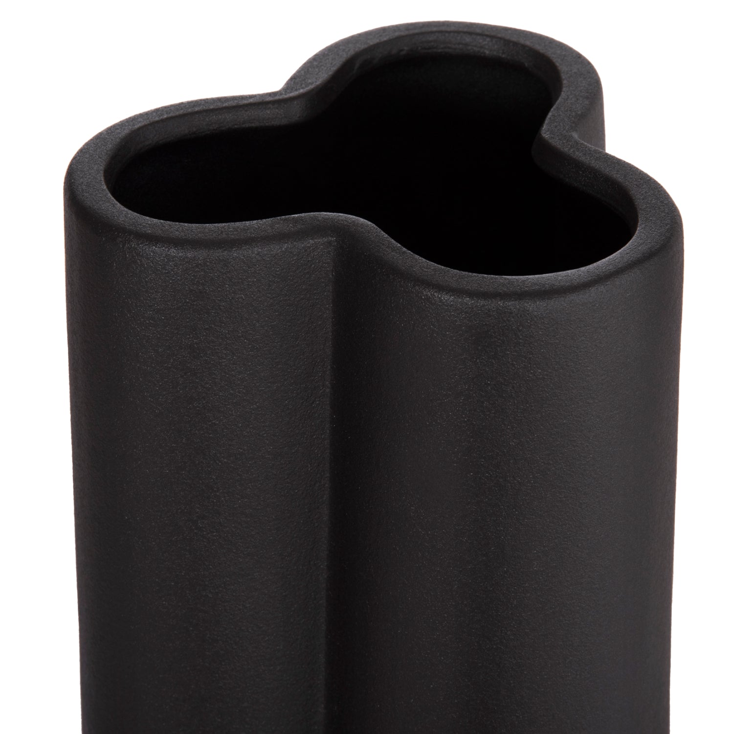 Керамична декоративна глазура за маса , черна матова φ14x29hcm