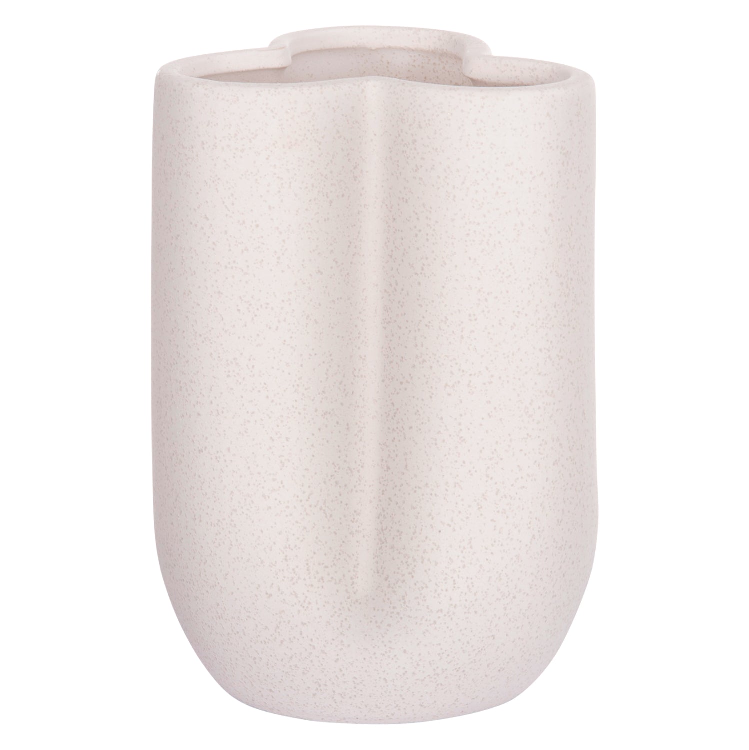 Керамична декоративна глазура за маса, кристално бяла φ16x22hcm