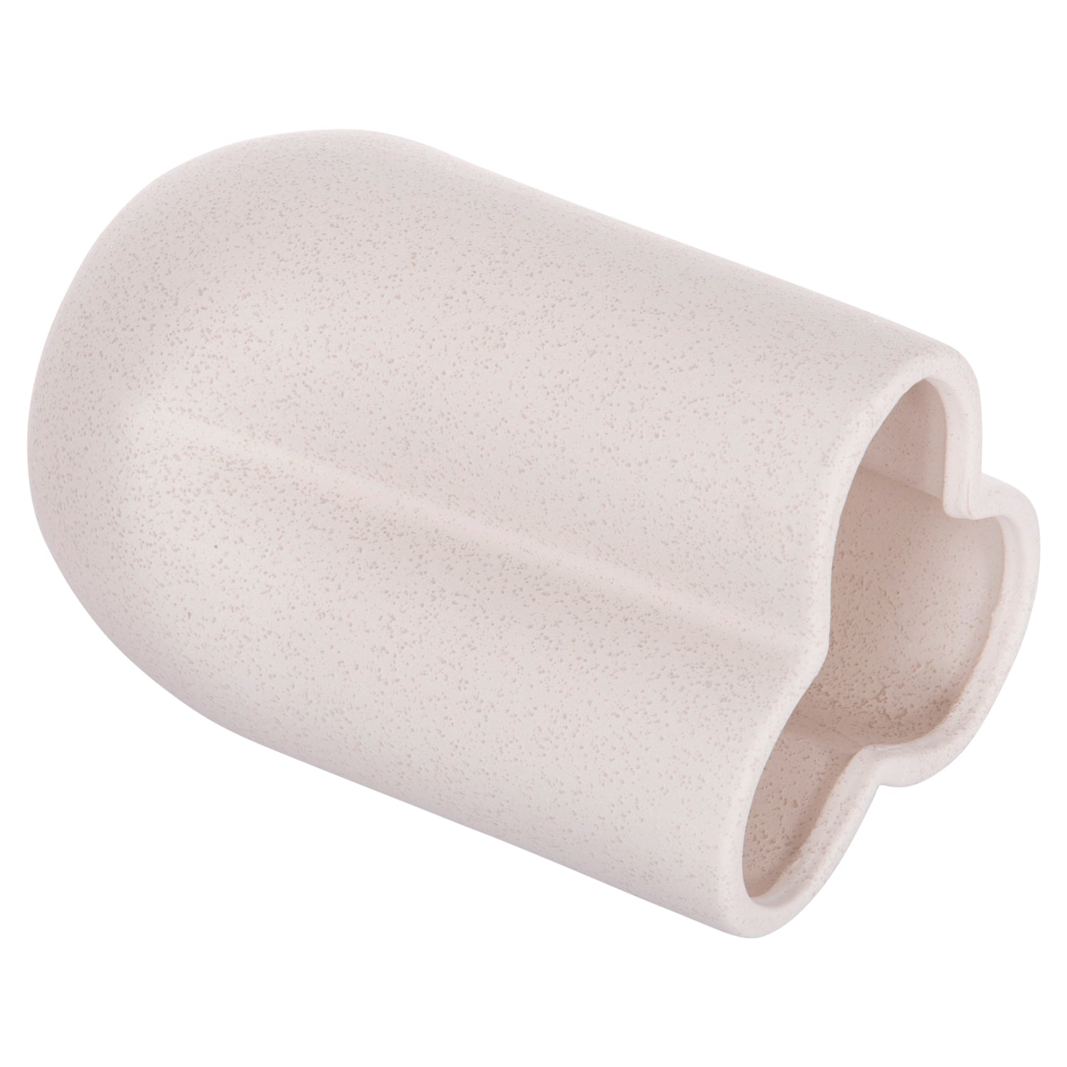 Керамична декоративна глазура за маса, кристално бяла φ16x22hcm