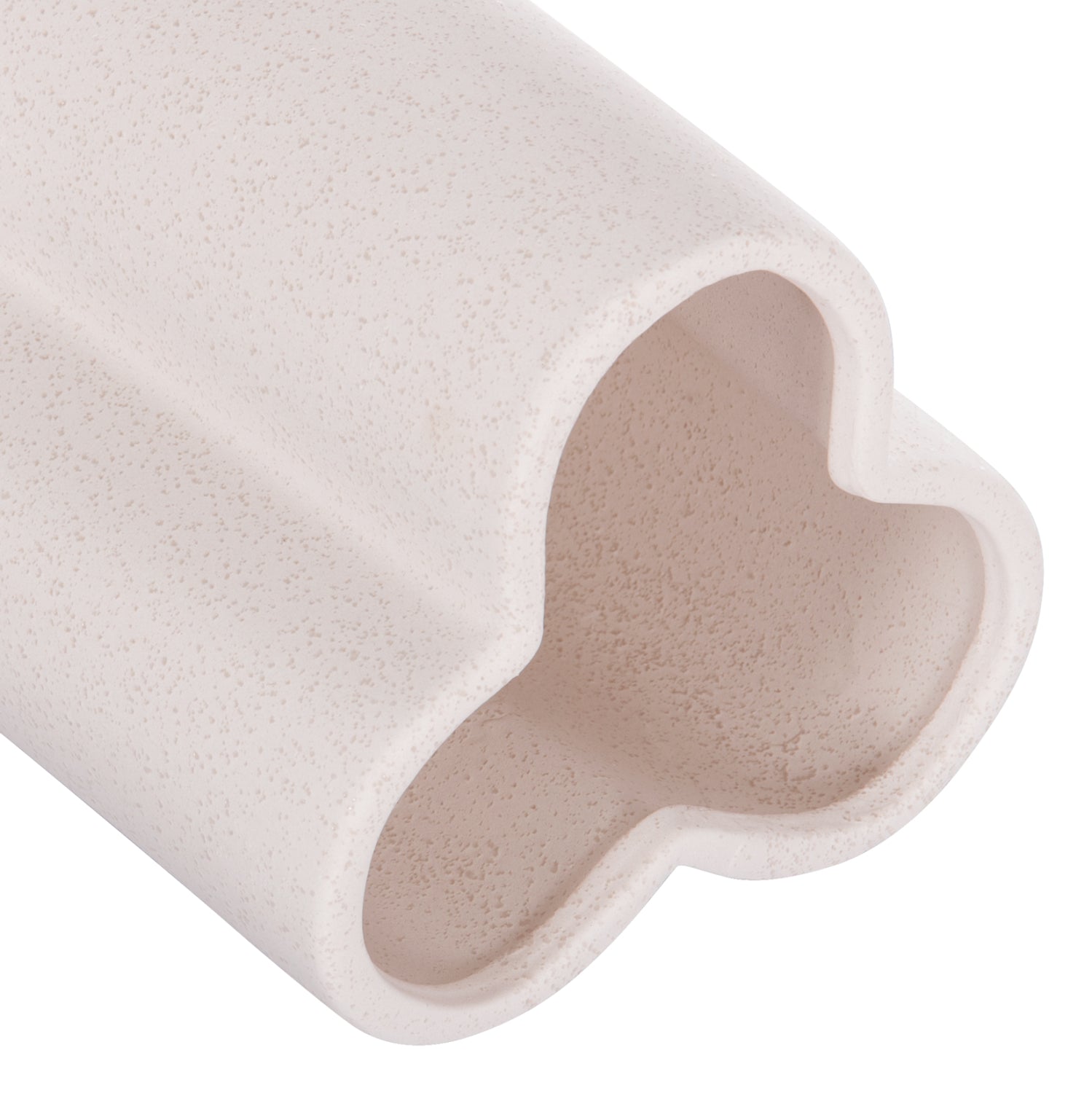 Керамична декоративна глазура за маса, кристално бяла φ16x22hcm