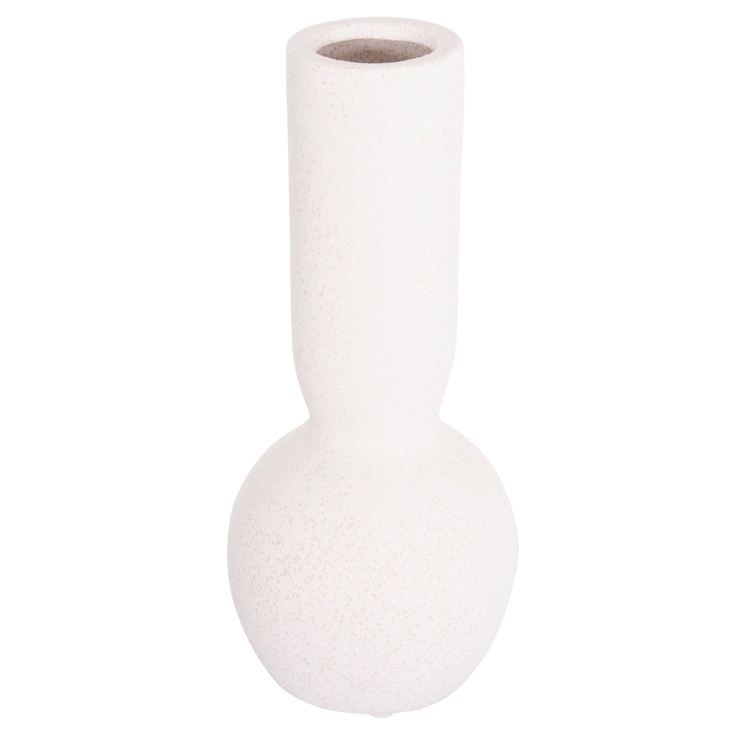 Керамична декоративна настолна маса Galad  бял φ11x26hcm