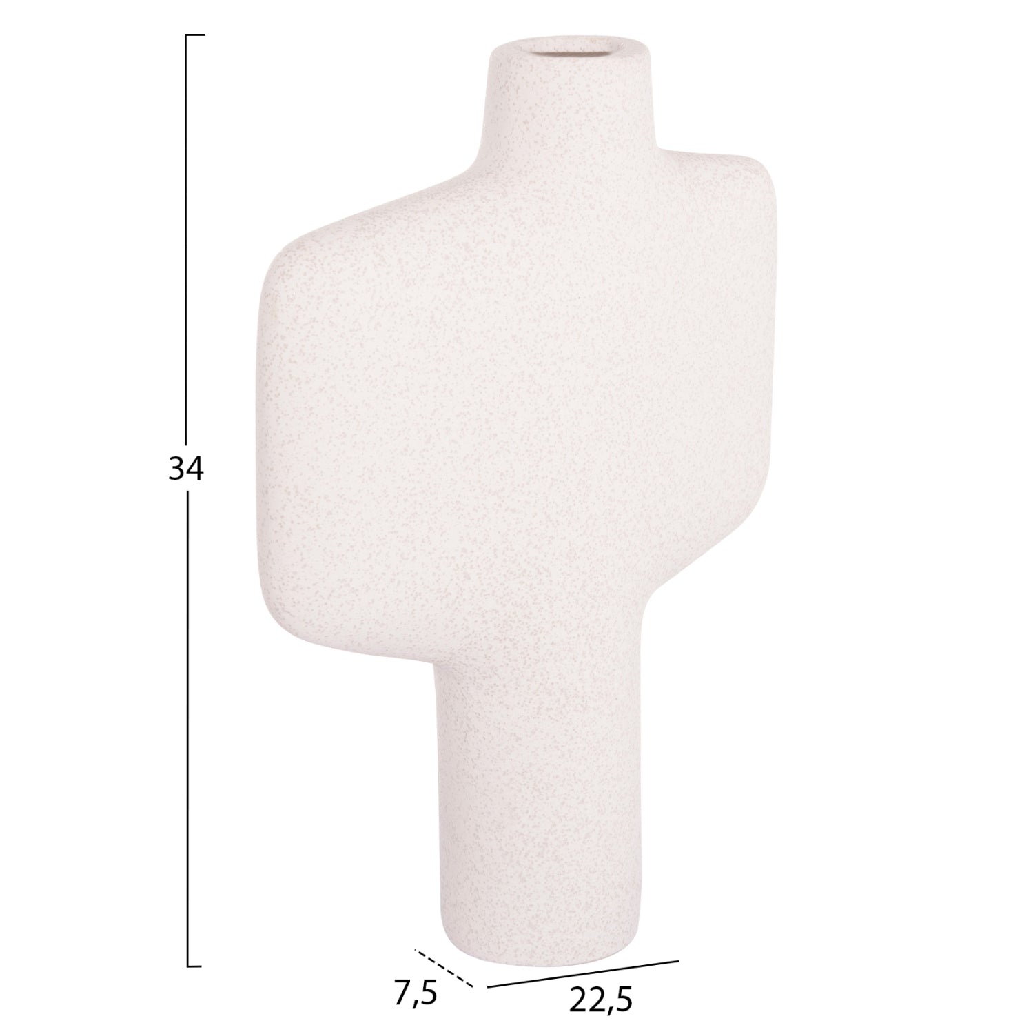 Декоративен керамичен плот за маса серия Аrken, кристално бял 225x75x34см