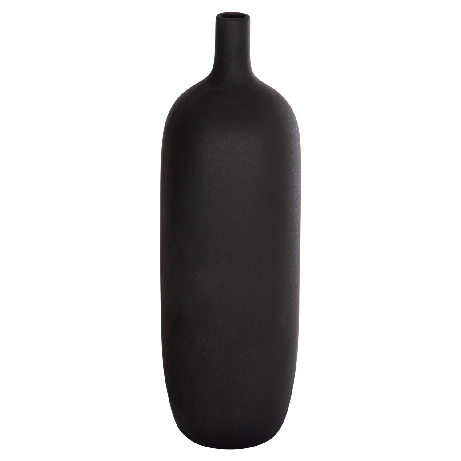 Декоративна керамична ваза GALAD черен мат φ18x57hcm