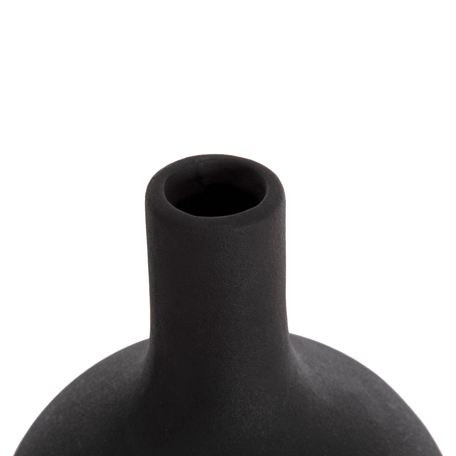 Декоративен керамичен плот за маса GALAD черен мат φ18x57hcm