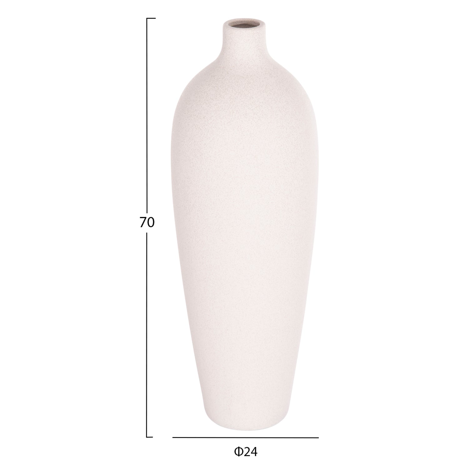 Керамична декорация GALAD  сиво-бял кристал, φ24x70hcm