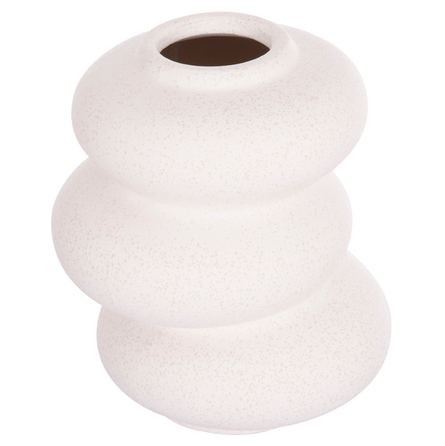 Декоративен керамичен плот за  маса ROOK  от бял кристал, φ14x19всм