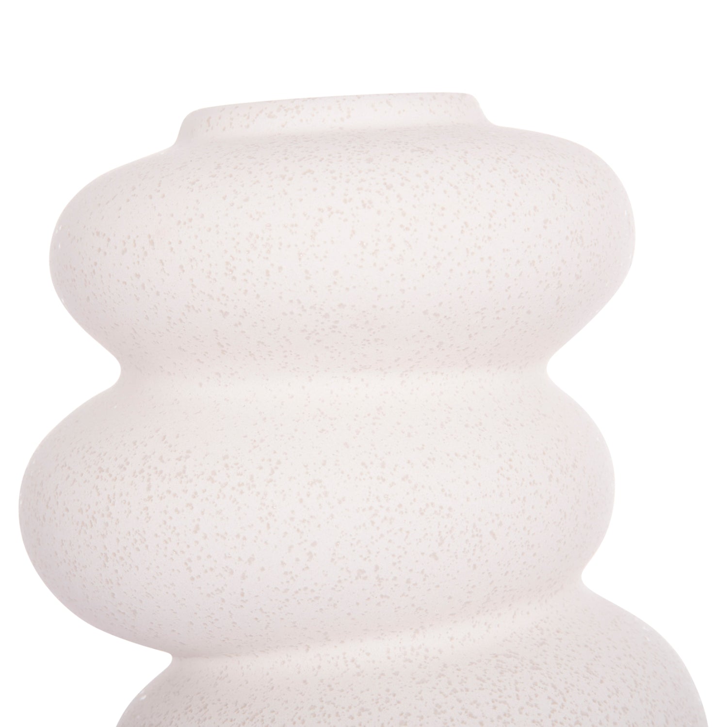 Декоративен керамичен плот за  маса ROOK  от бял кристал, φ14x19всм