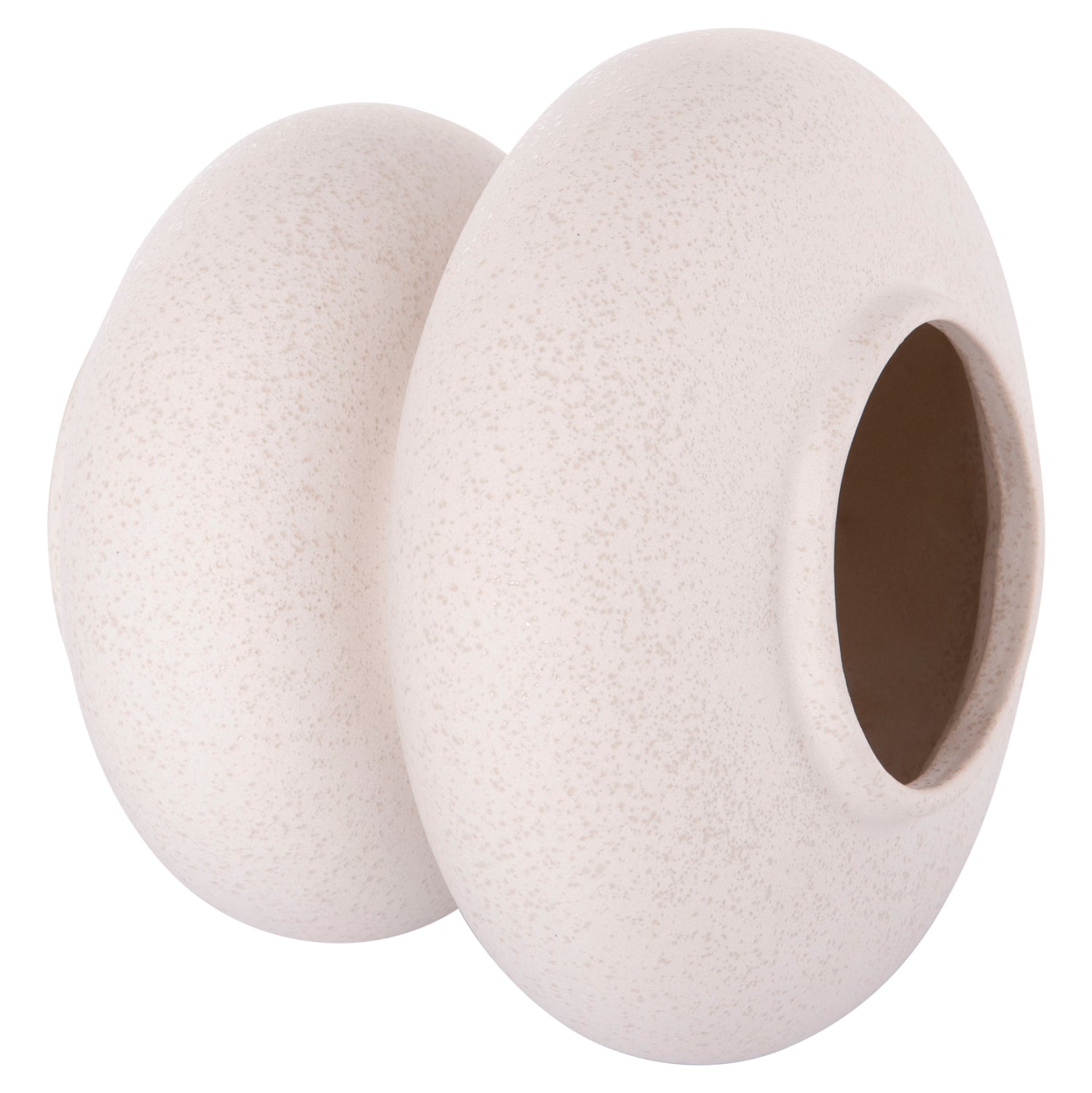 Декоративен керамичен плот за маса  от бял кристал, φ18x17всм