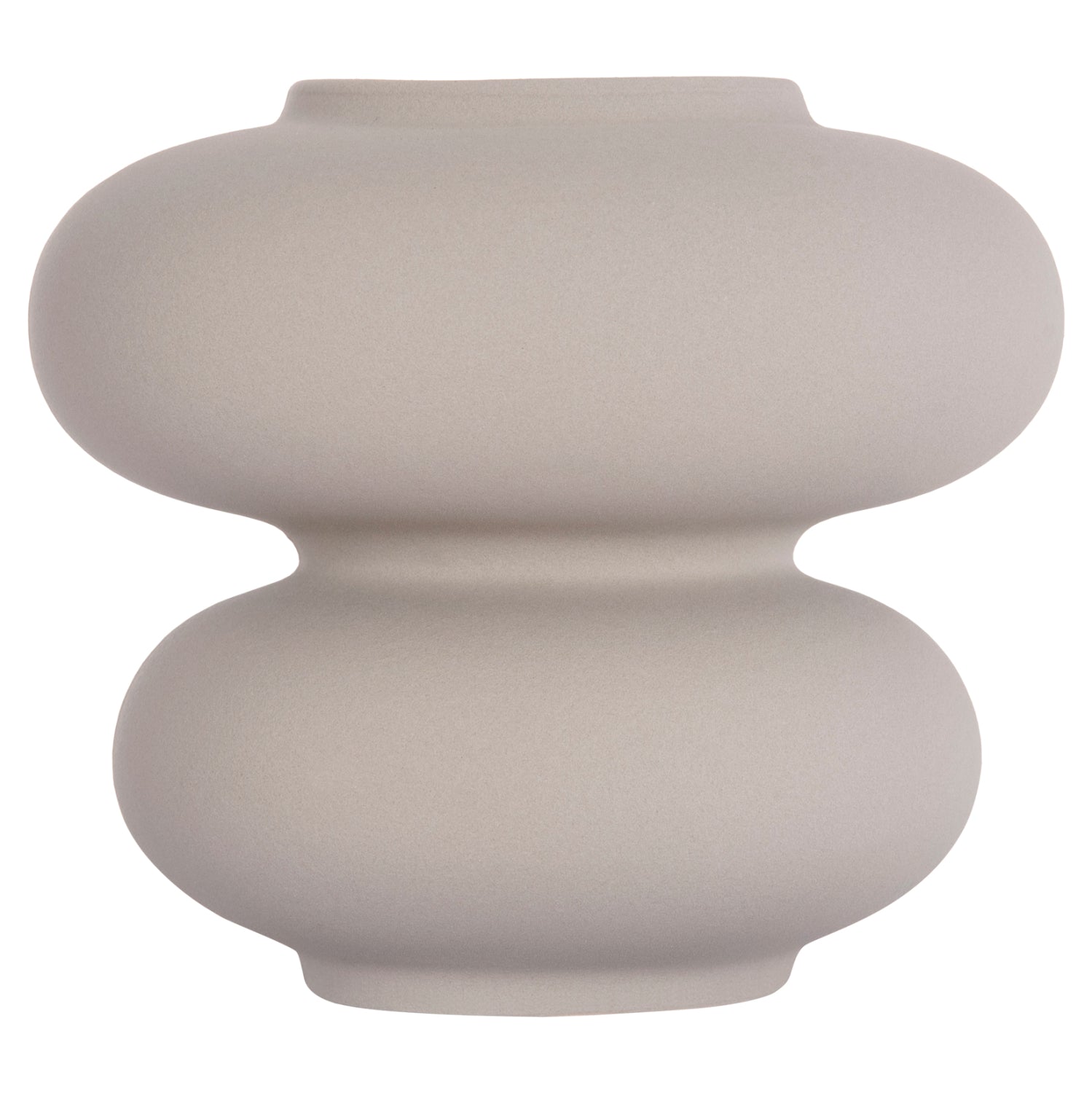 Декоративен керамичен плот за маса  сив, матов, φ18x17всм