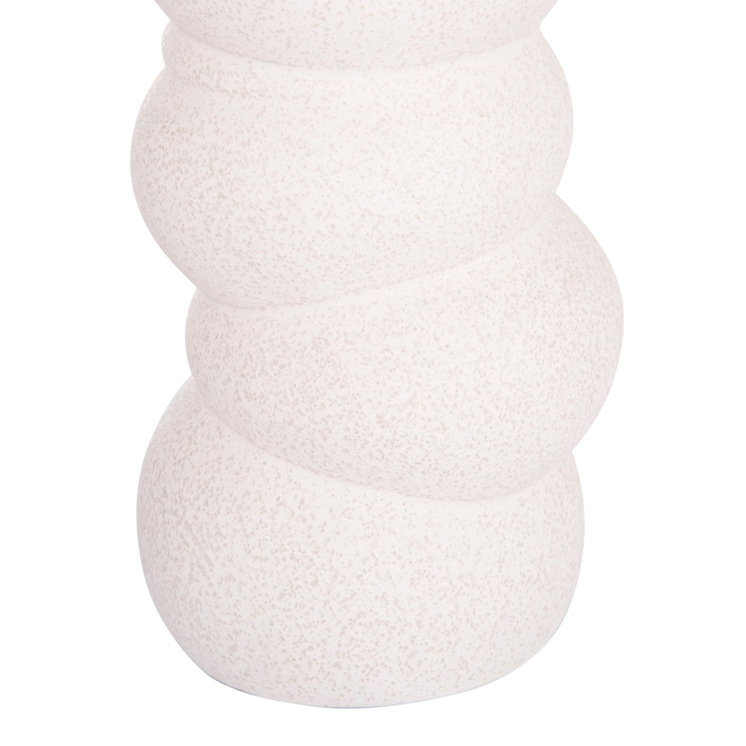 Декоративен керамичен плот за маса , от бял кристал, φ13x31hсм