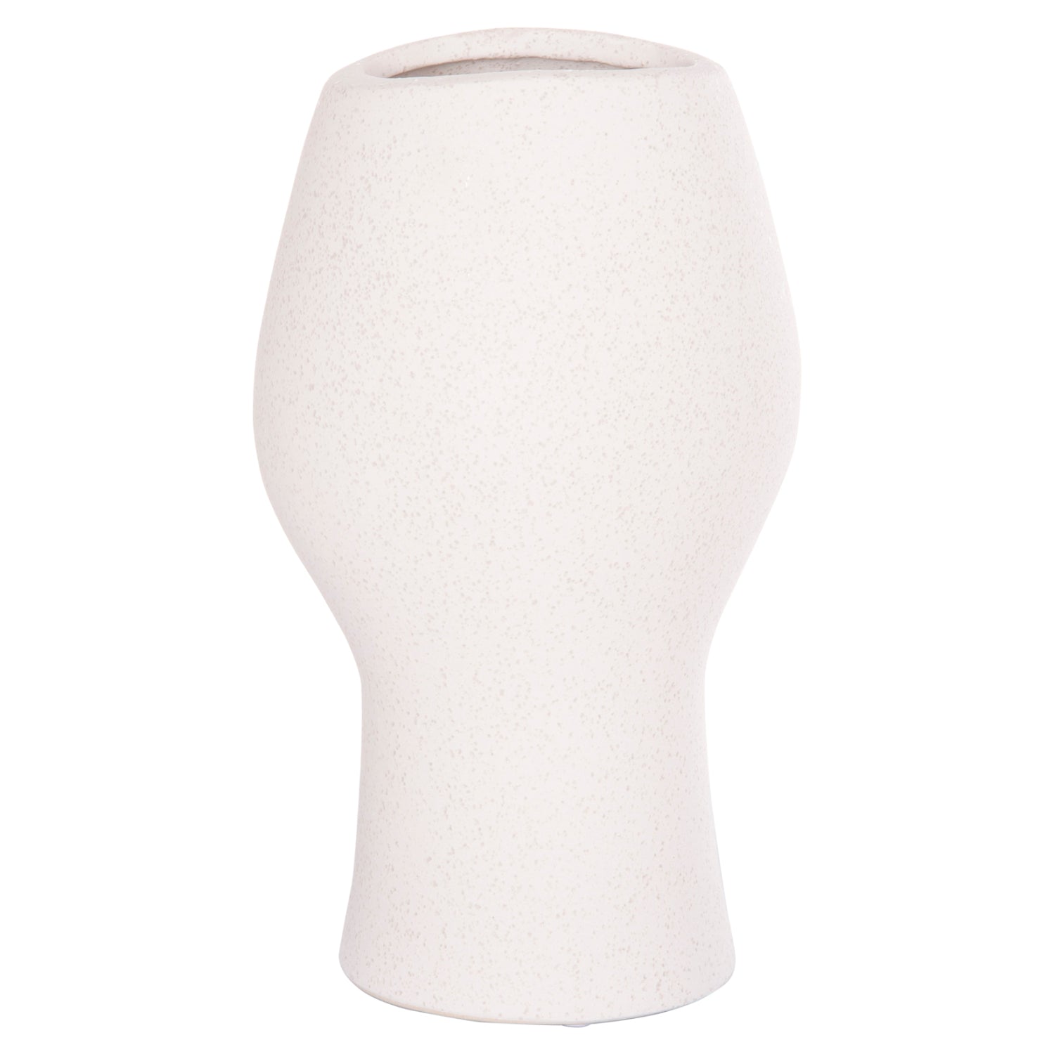 Декоративен керамичен плот за маса  HUMANS от бял кристал, φ14x25cm