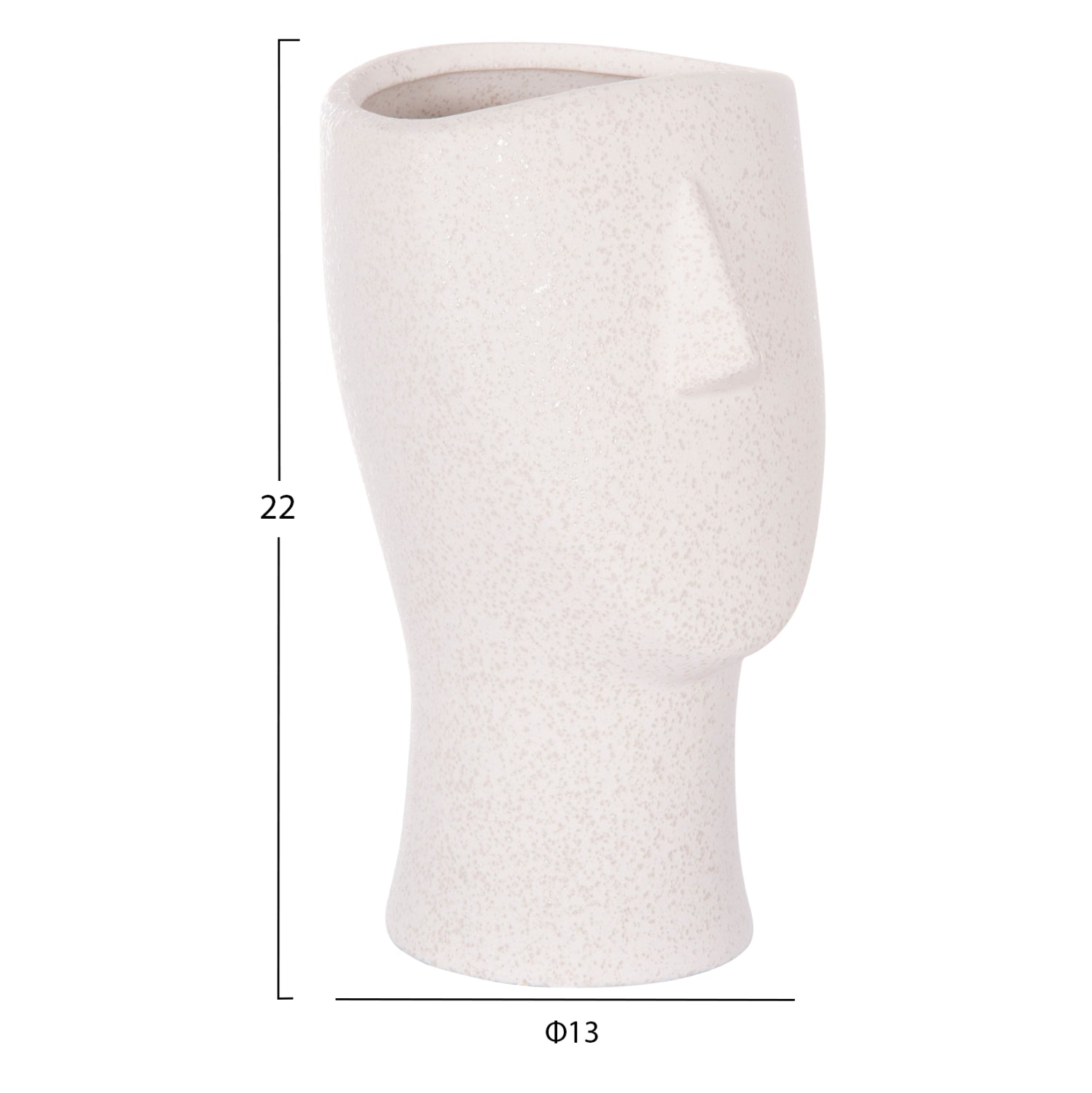 Керамични декоративни изделия замаса чернобели кристални φ13x22hcm