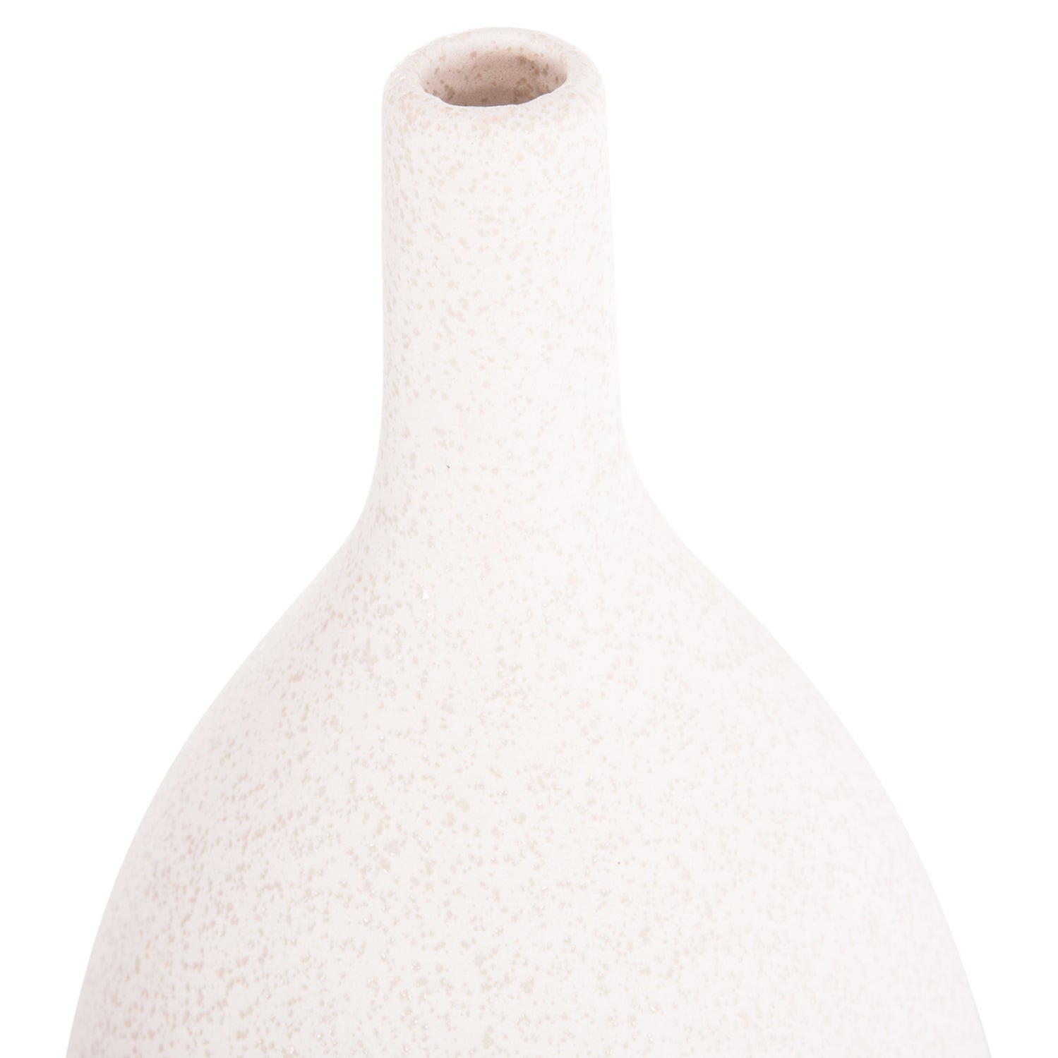 Керамична декорация за  маса GALAD сиво-бял кристал, φ18x49y см