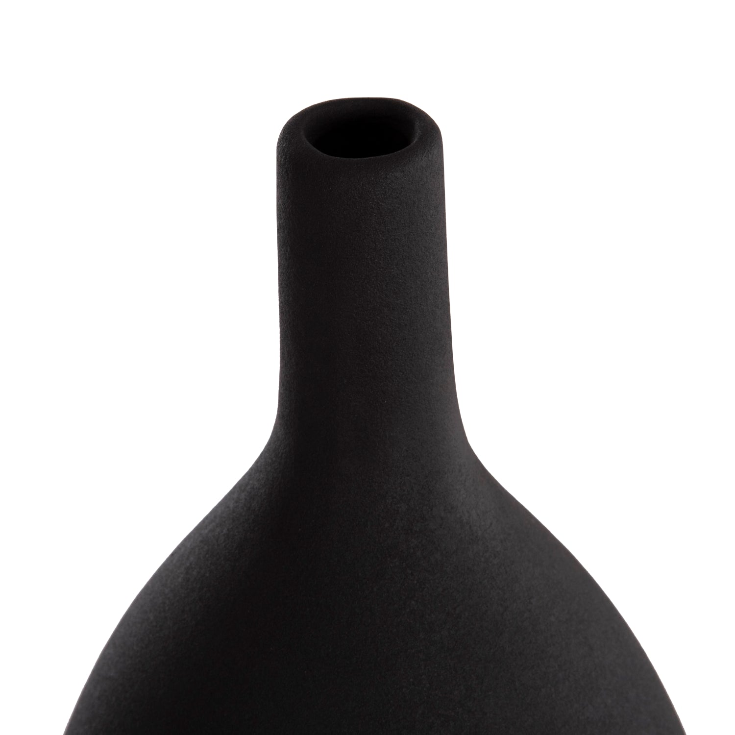 Декоративен керамичен плот за маса Galad черен мат φ18x49h см