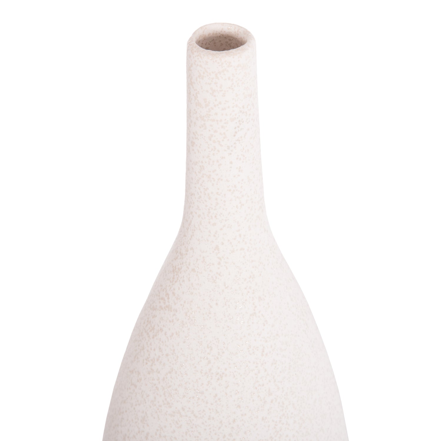 Керамична декорация Galad сиво-бял кристал, φ14x39в см