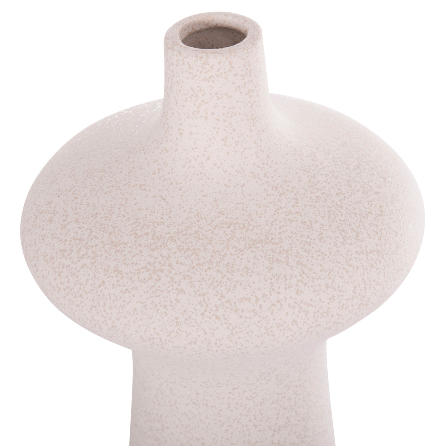 Декоративен керамичен плот за маса  SCEPTER  кристал, чисто бял φ18x49hcm