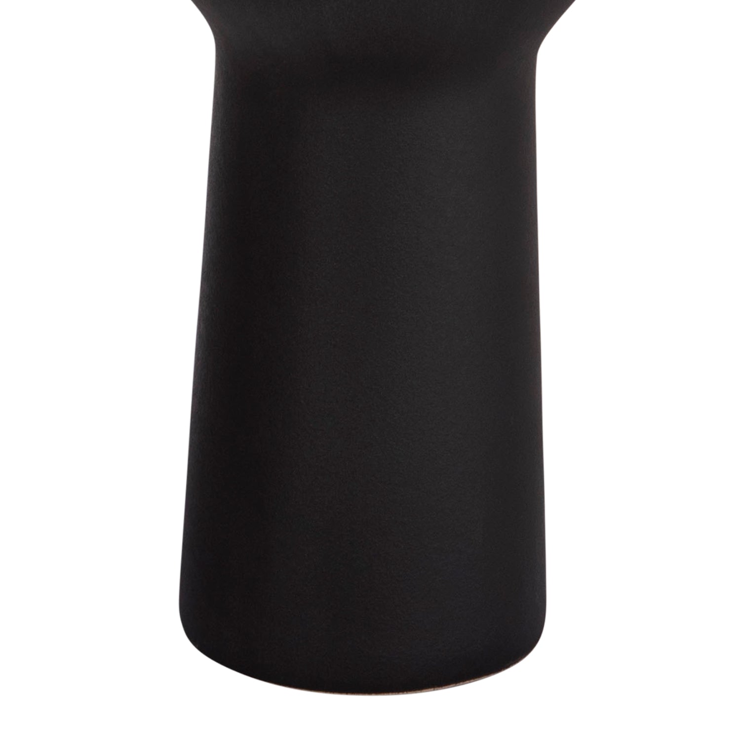 Декоративен керамичен плот за маса SCEPTER черен мат, φ14x50cm