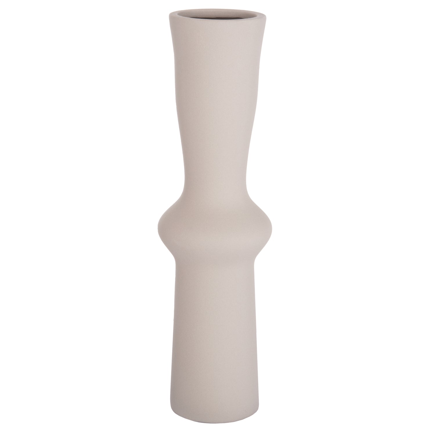 Декоративна керамична ваза SCEPTER  маса  сив мат φ14x50hcm