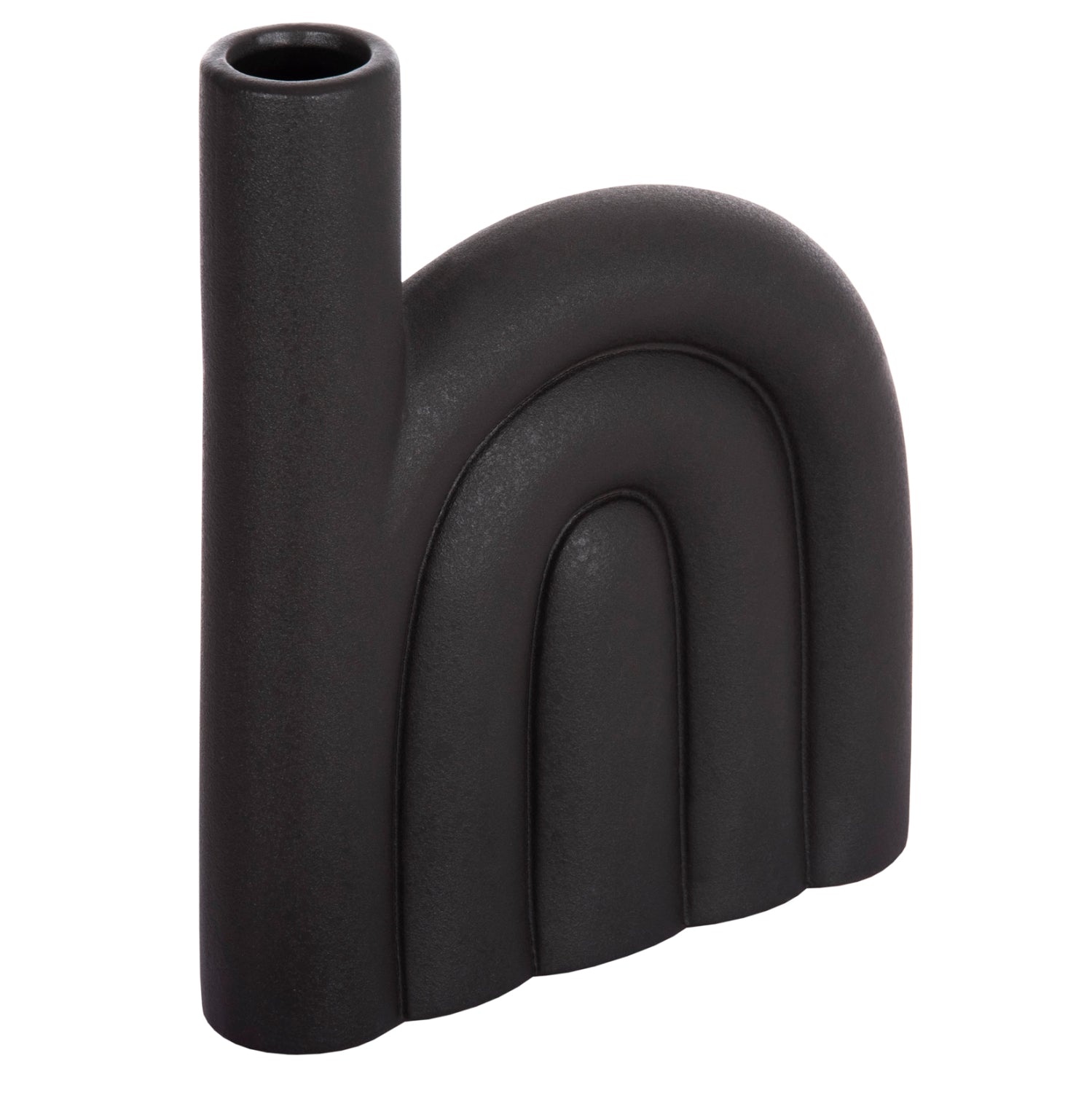 Декоративен керамичен плот за маса  Аrcon черен мат 23x5.5x29в см