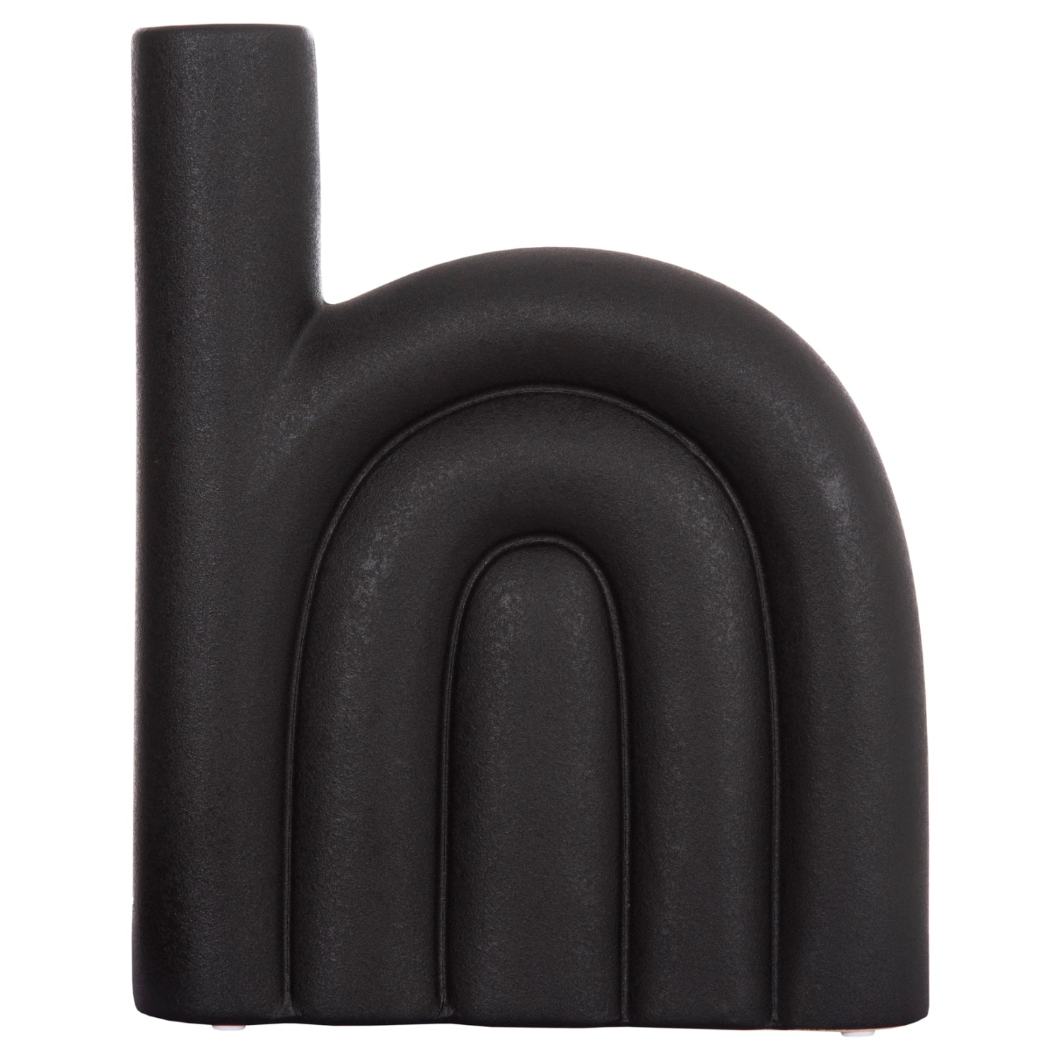 Декоративен керамичен плот за маса  Аrcon черен мат 23x5.5x29в см