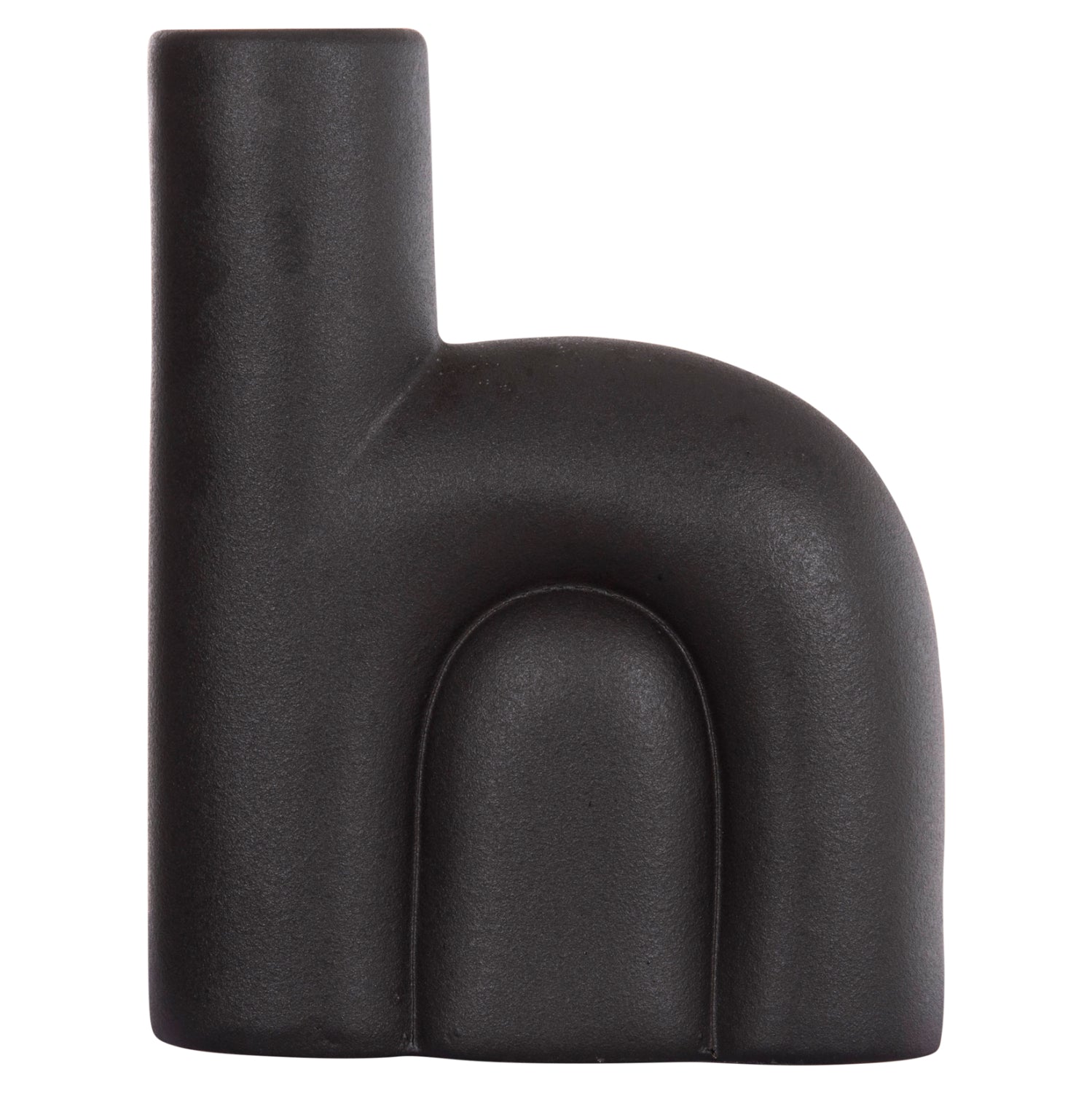 Декоративен керамичен плот за маса ARCON черен мат 19x7x24в см