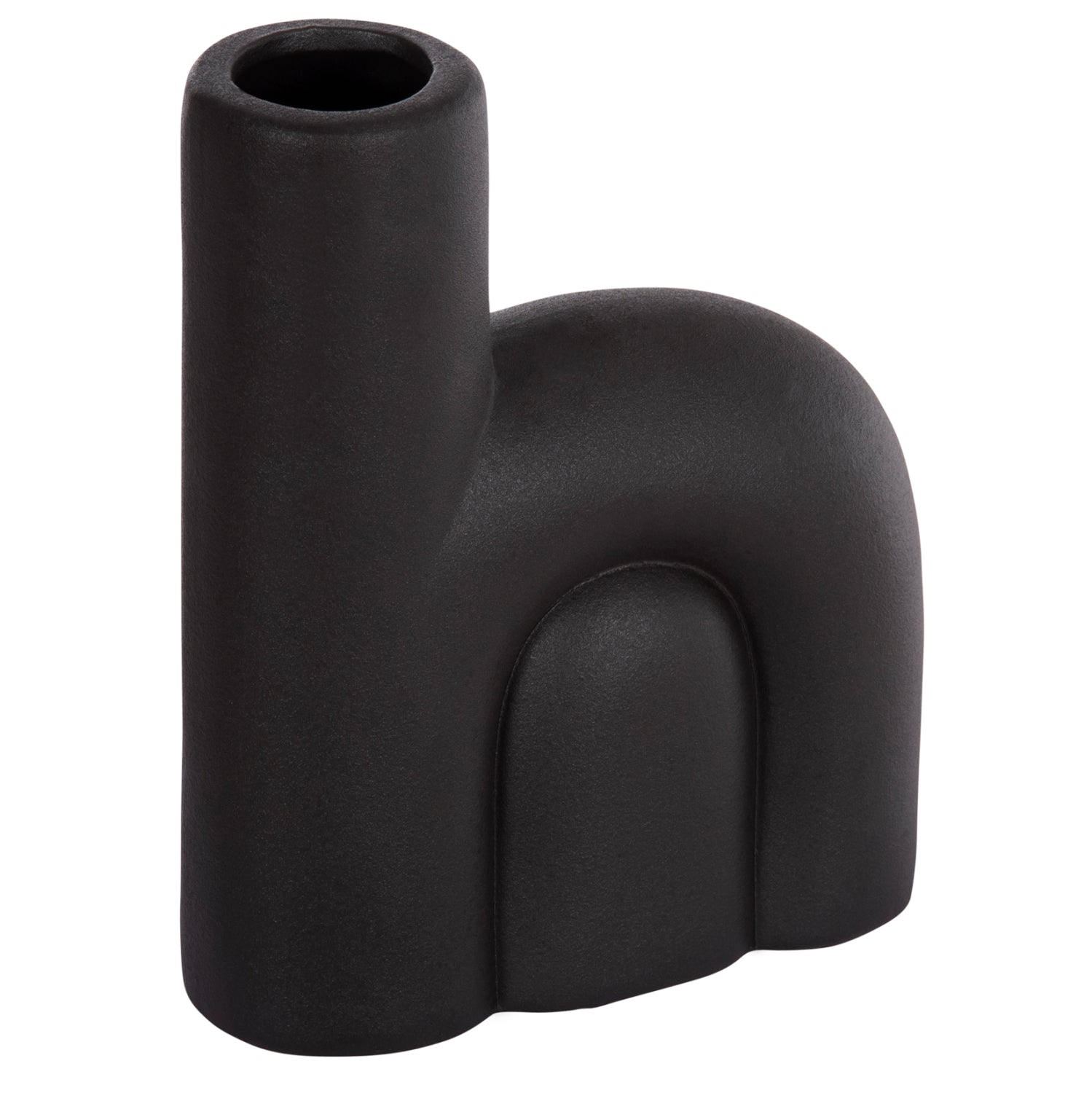 Декоративен керамичен плот за маса ARCON черен мат 19x7x24в см