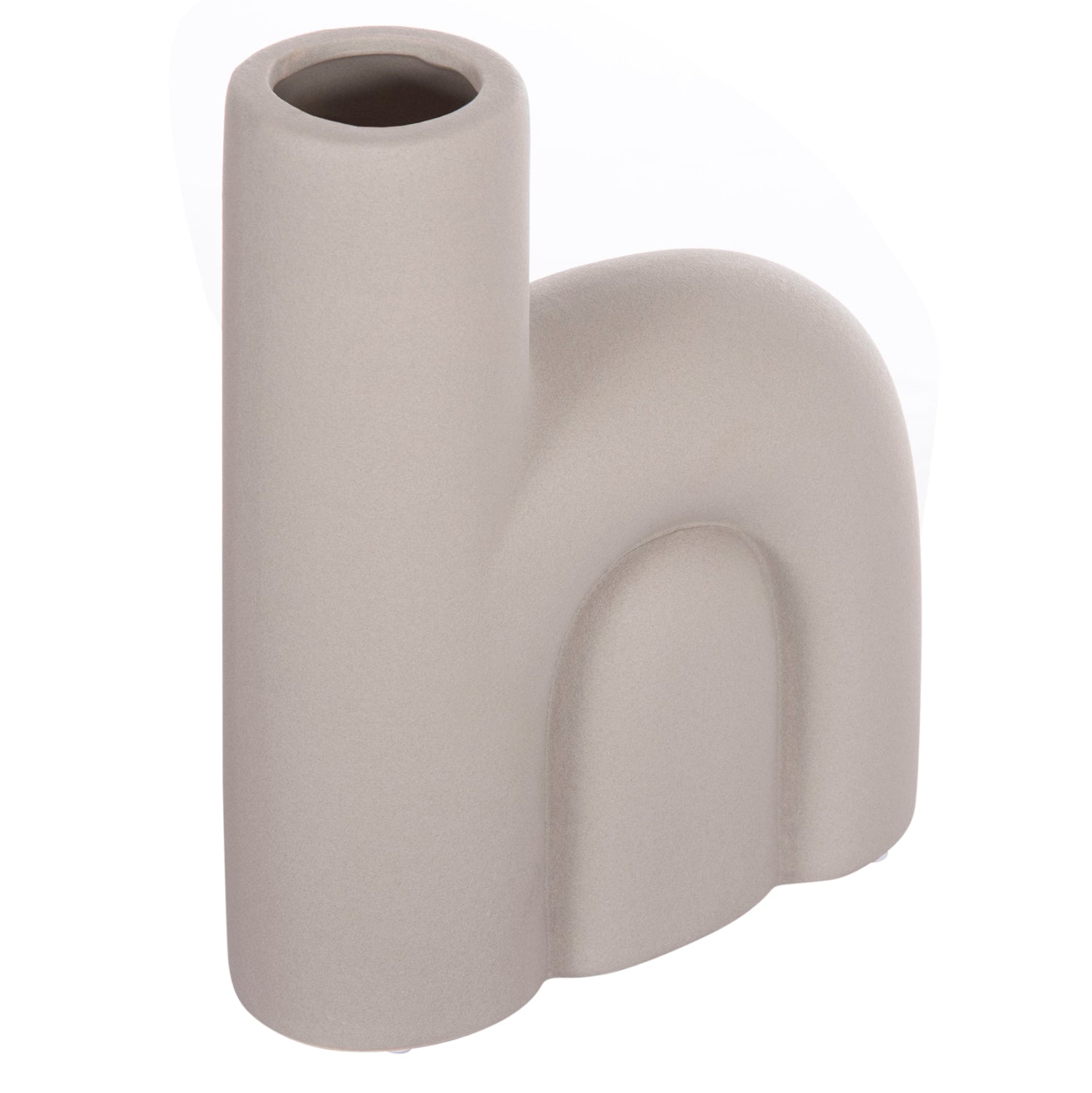 Декоративен керамичен плот за маса Аrcon сив мат 19x7x24см