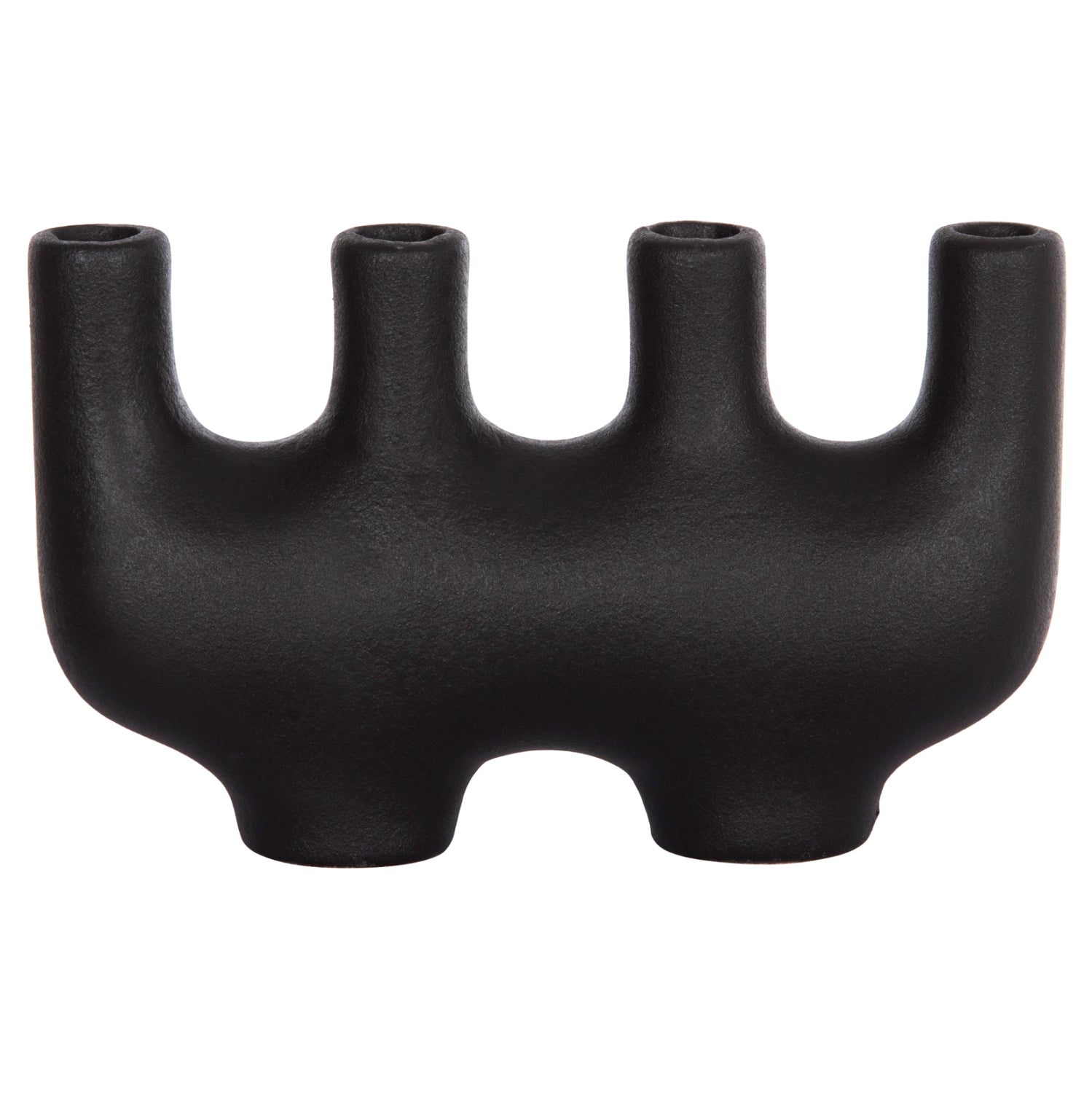 Керамичен декоративен плот за маса   MANI черен мат 21x6x13см