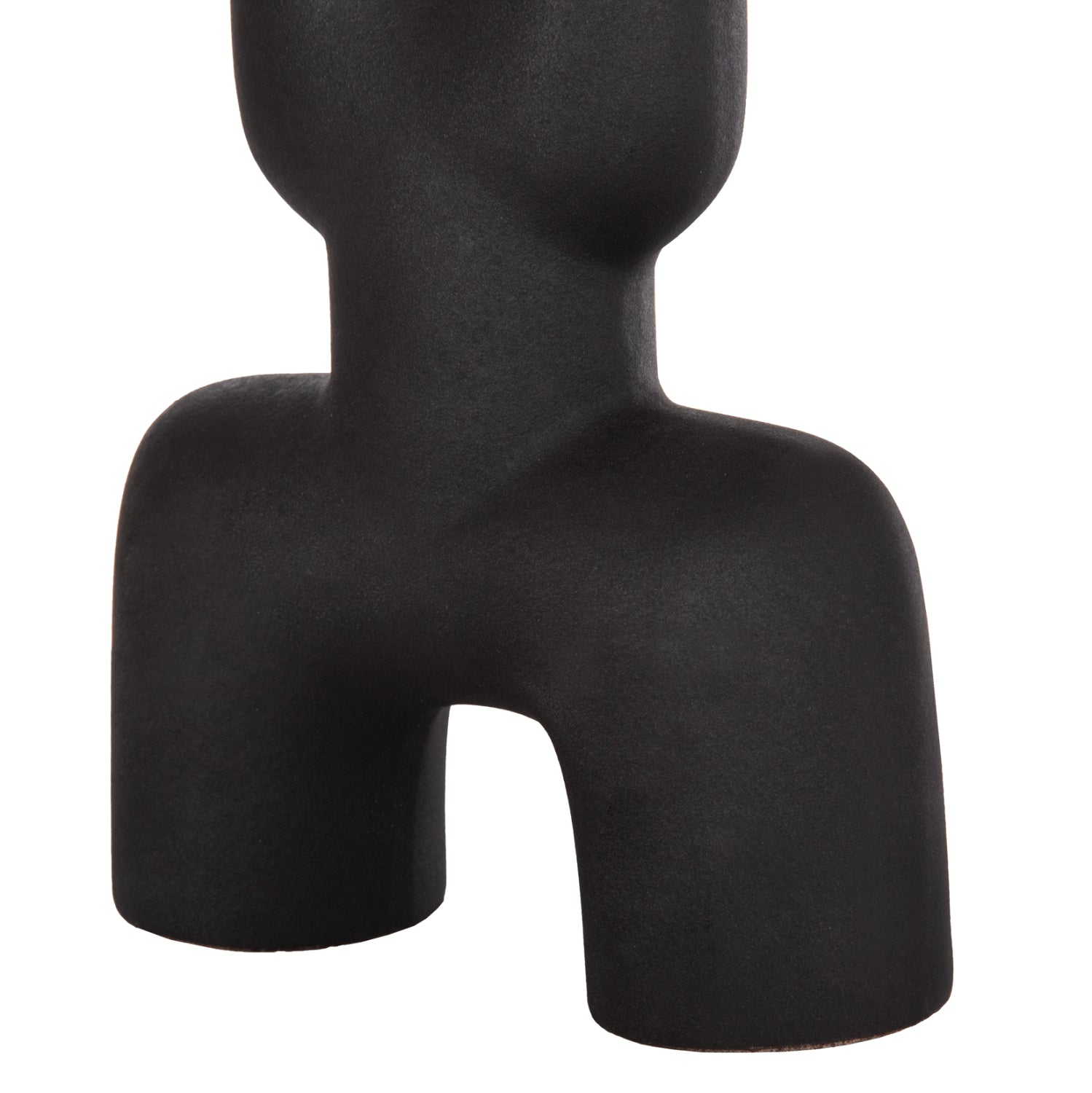 Керамична декорация за маса MANI черна матова 15.5x6x23.5см