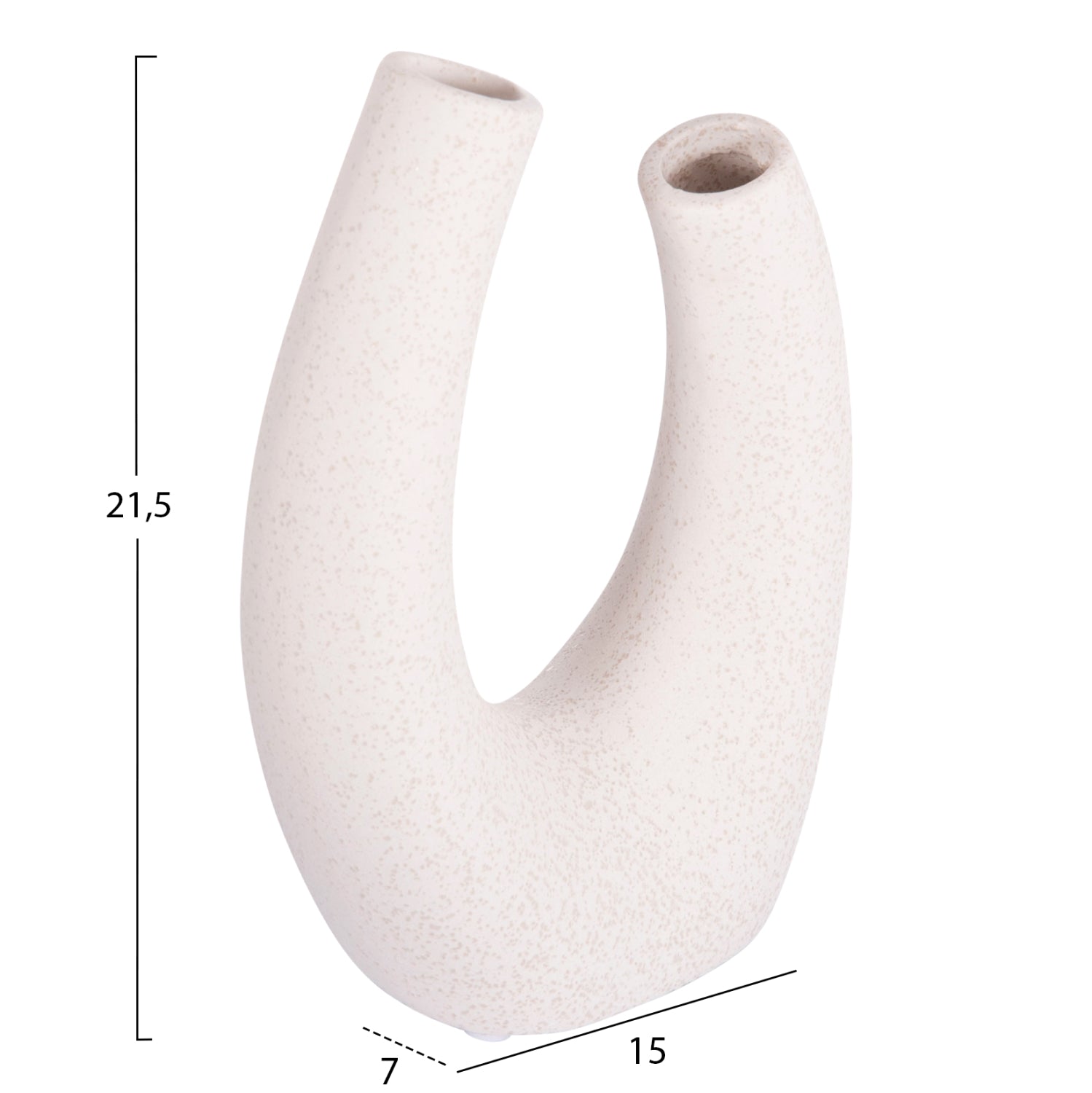 Декоративен керамичен плот замаса  елипса, кристален, 15x7x21.5 см