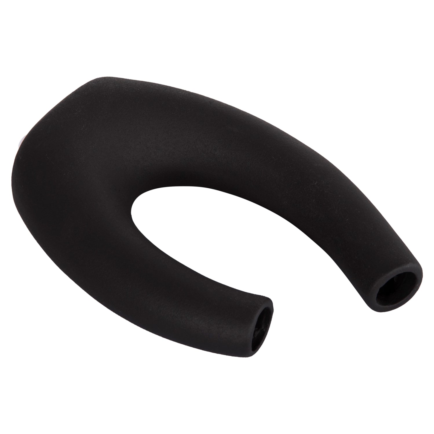 Декоративен керамичен плот за маса елипсовидна, черен, матов, 15x7x21.5 см