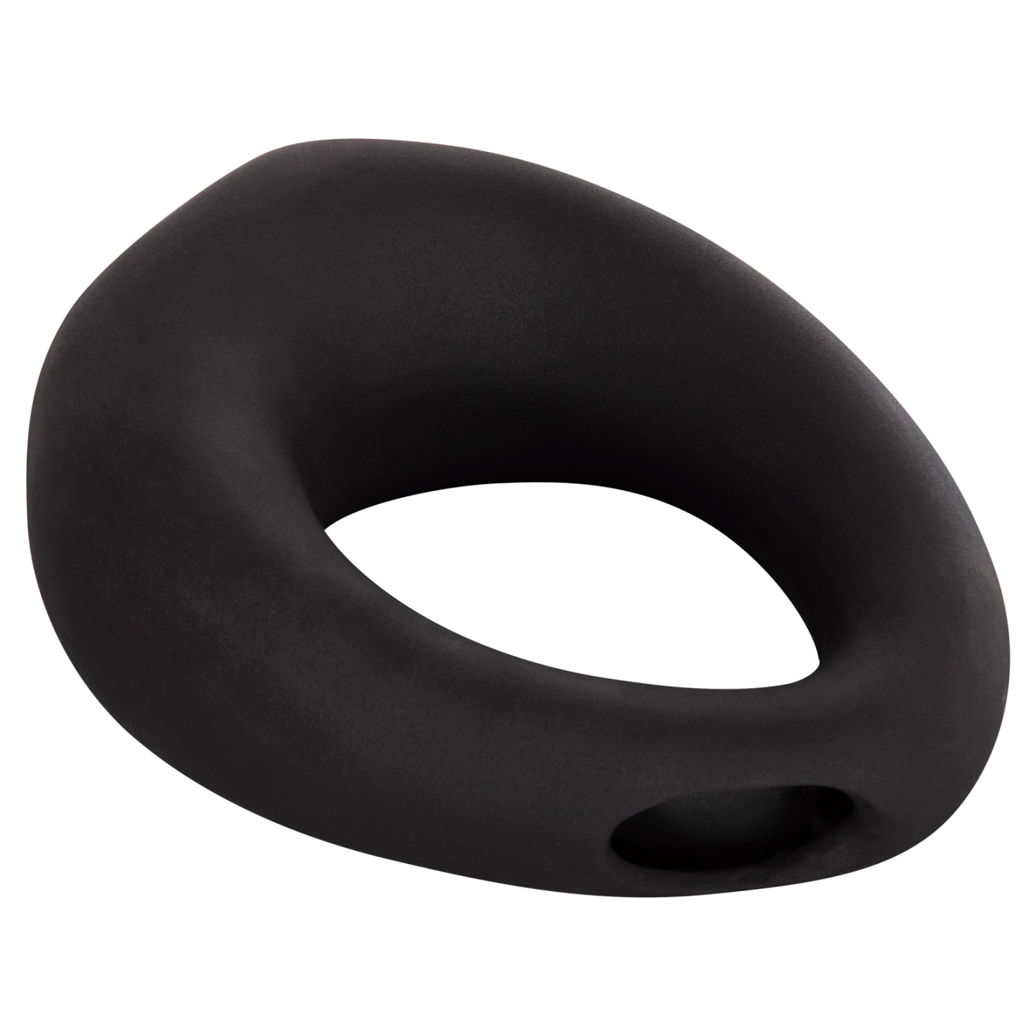 Декоративен керамичен плот за маса  елипсовиден, черен, матов, 16.5x9x20см