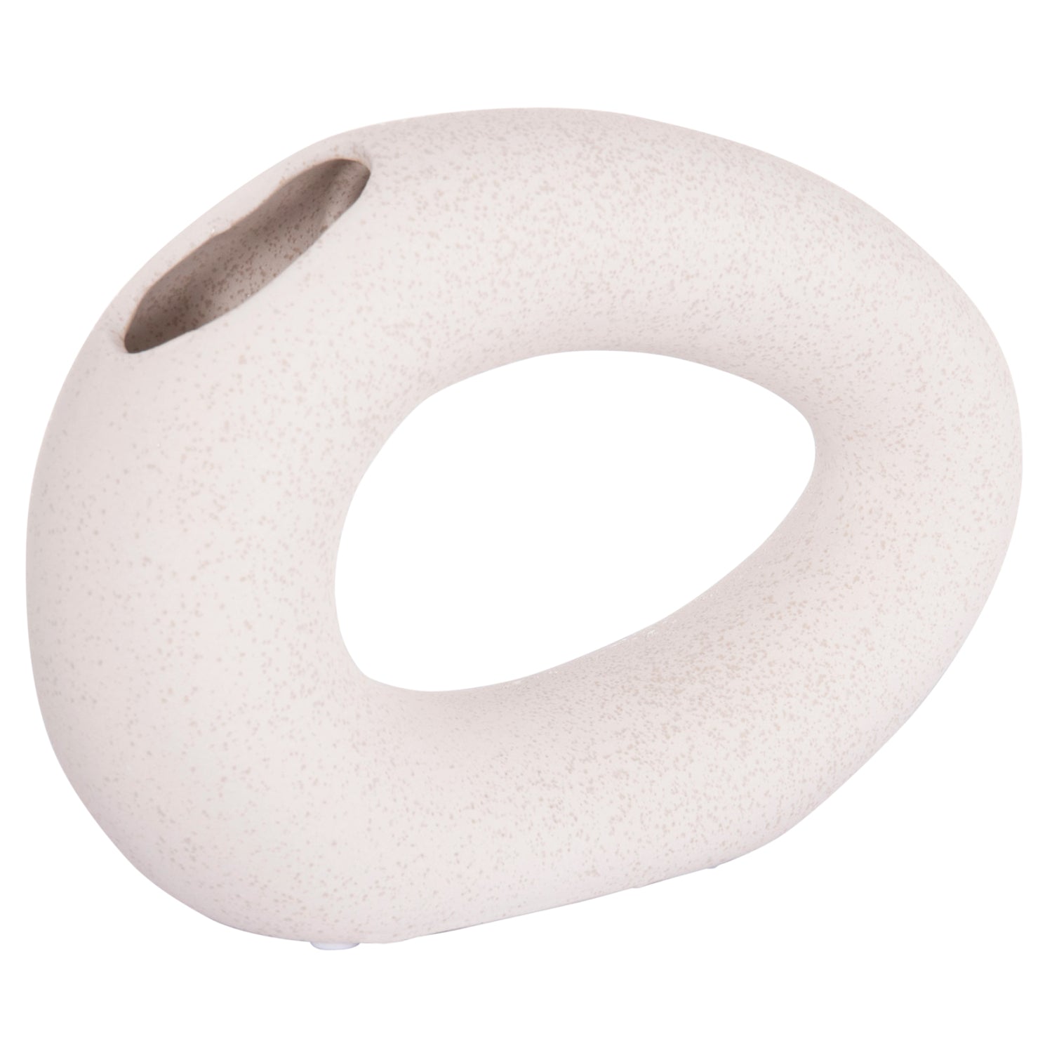 Декоративен керамичен плот за маса , елипса, кристален, 23x8x16см