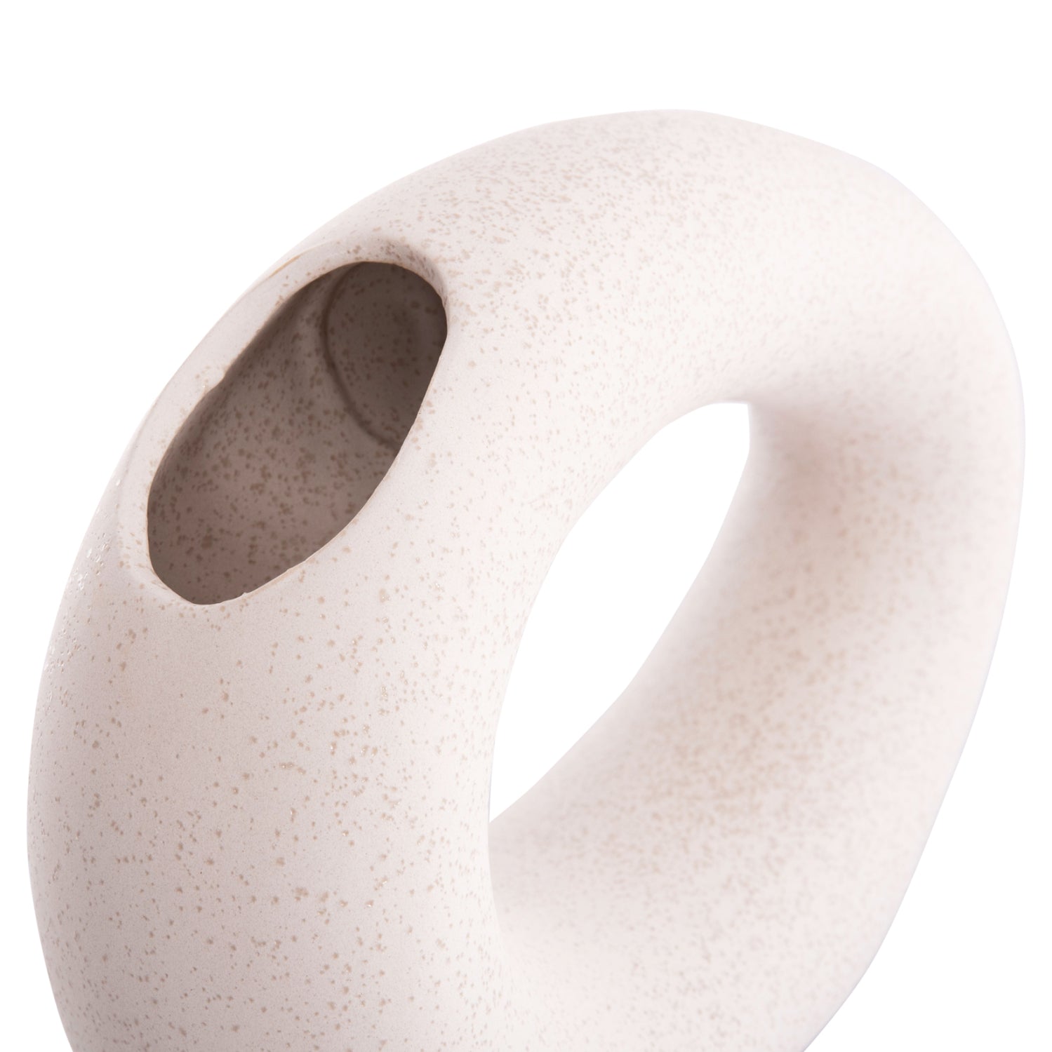 Декоративен керамичен плот за маса , елипса, кристален, 23x8x16см