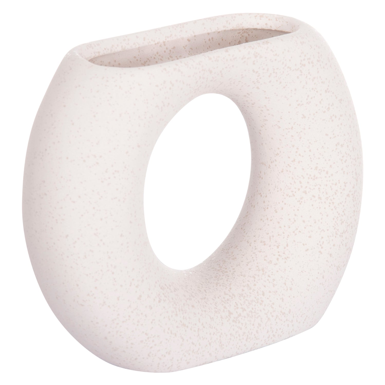 Декоративен керамичен плот за маса елипсовиден , сив, кристален, 18x6.5x14см