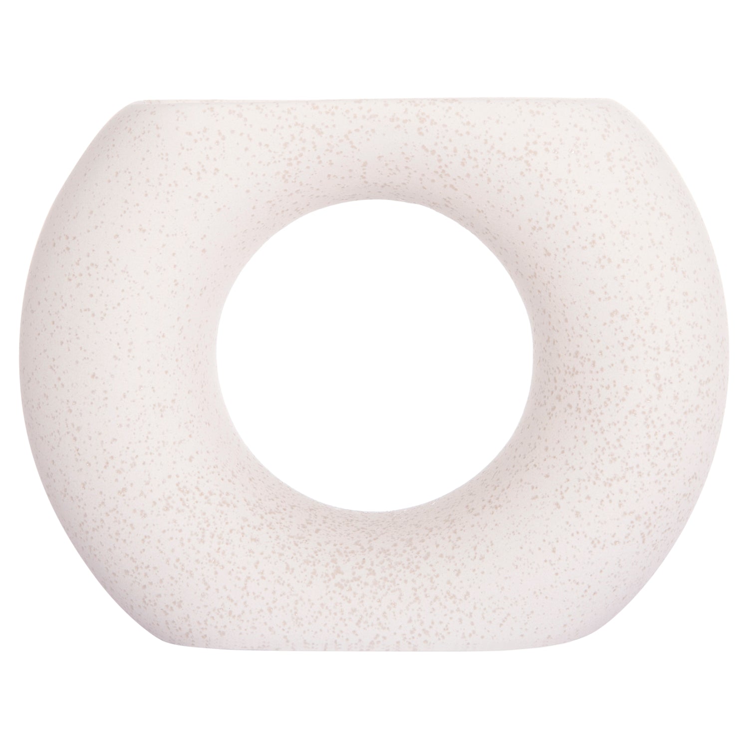 Декоративен керамичен плот за маса елипсовиден , сив, кристален, 18x6.5x14см