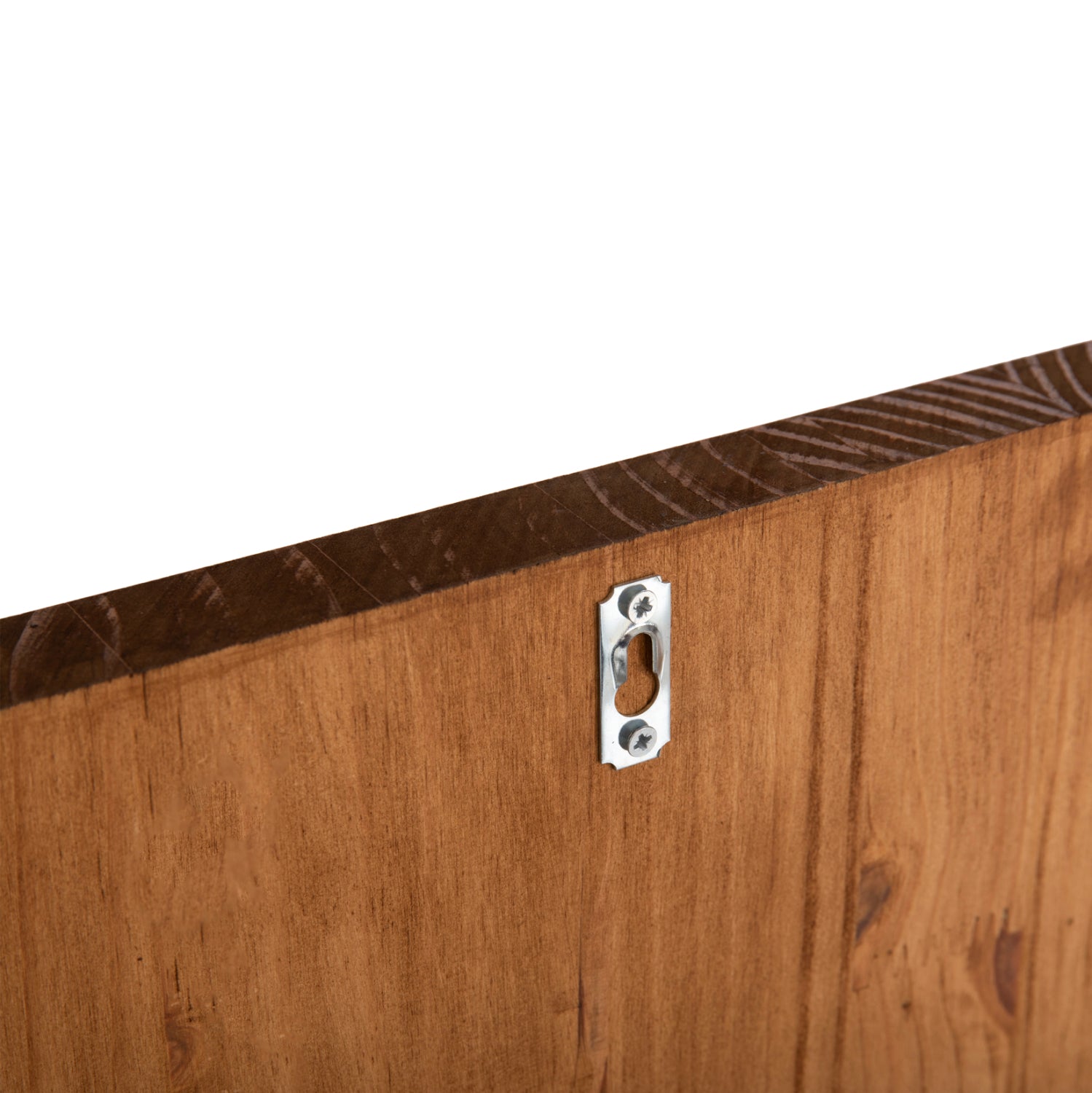 Декорация за стена цвят натурал-черен метал/дърво 90/58